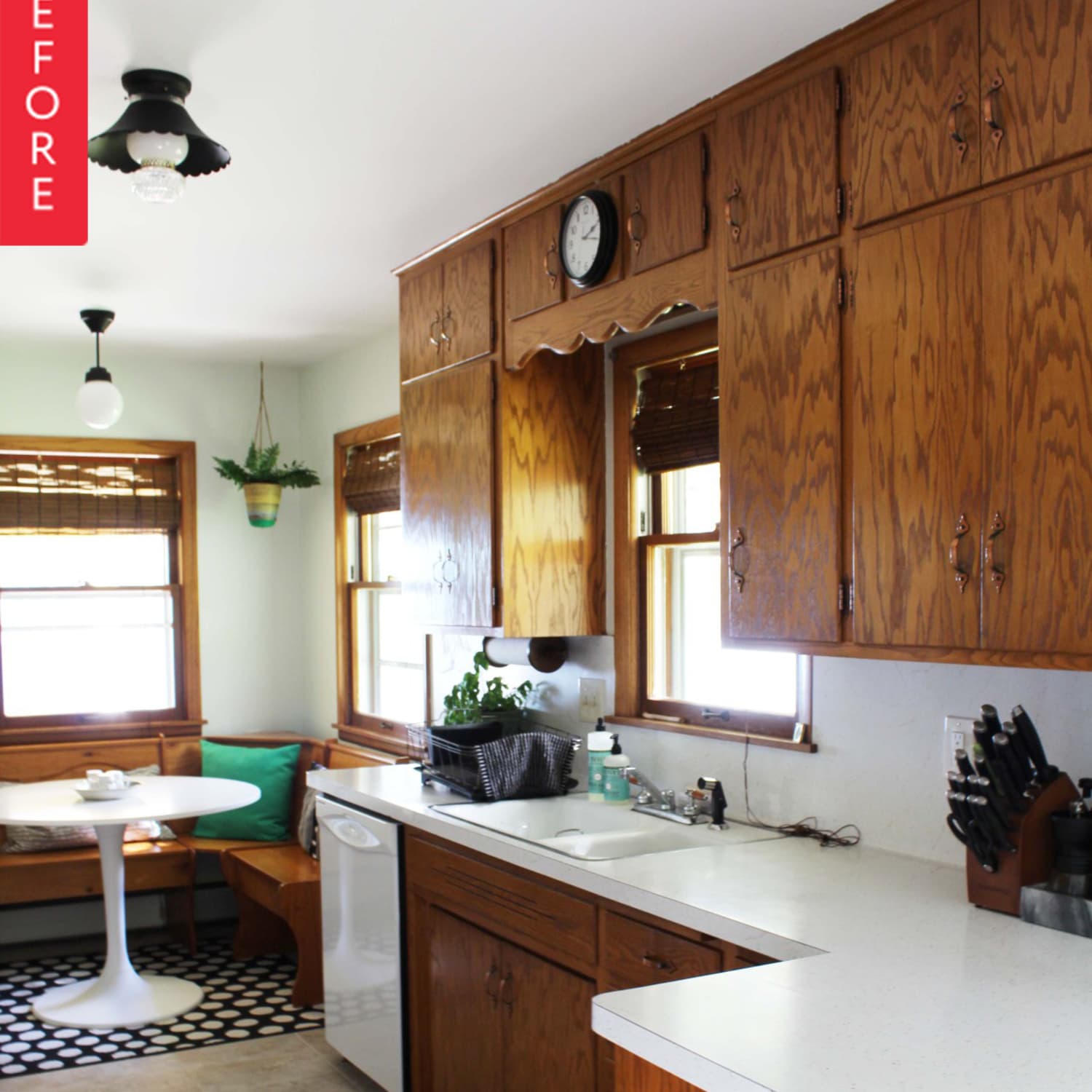 Before & After: A 1960s Kitchen Opens Up for Under $200 | Apartment Therapy
