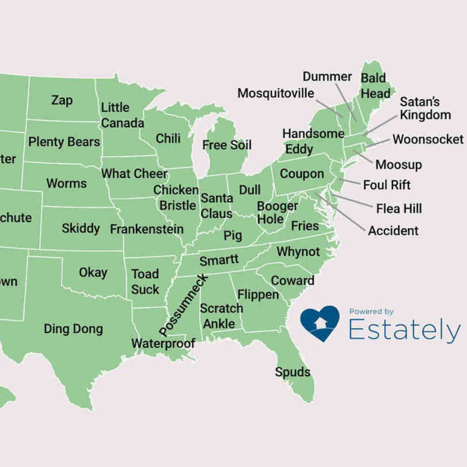 The Strangest Town Names In All 50 States | Apartment Therapy