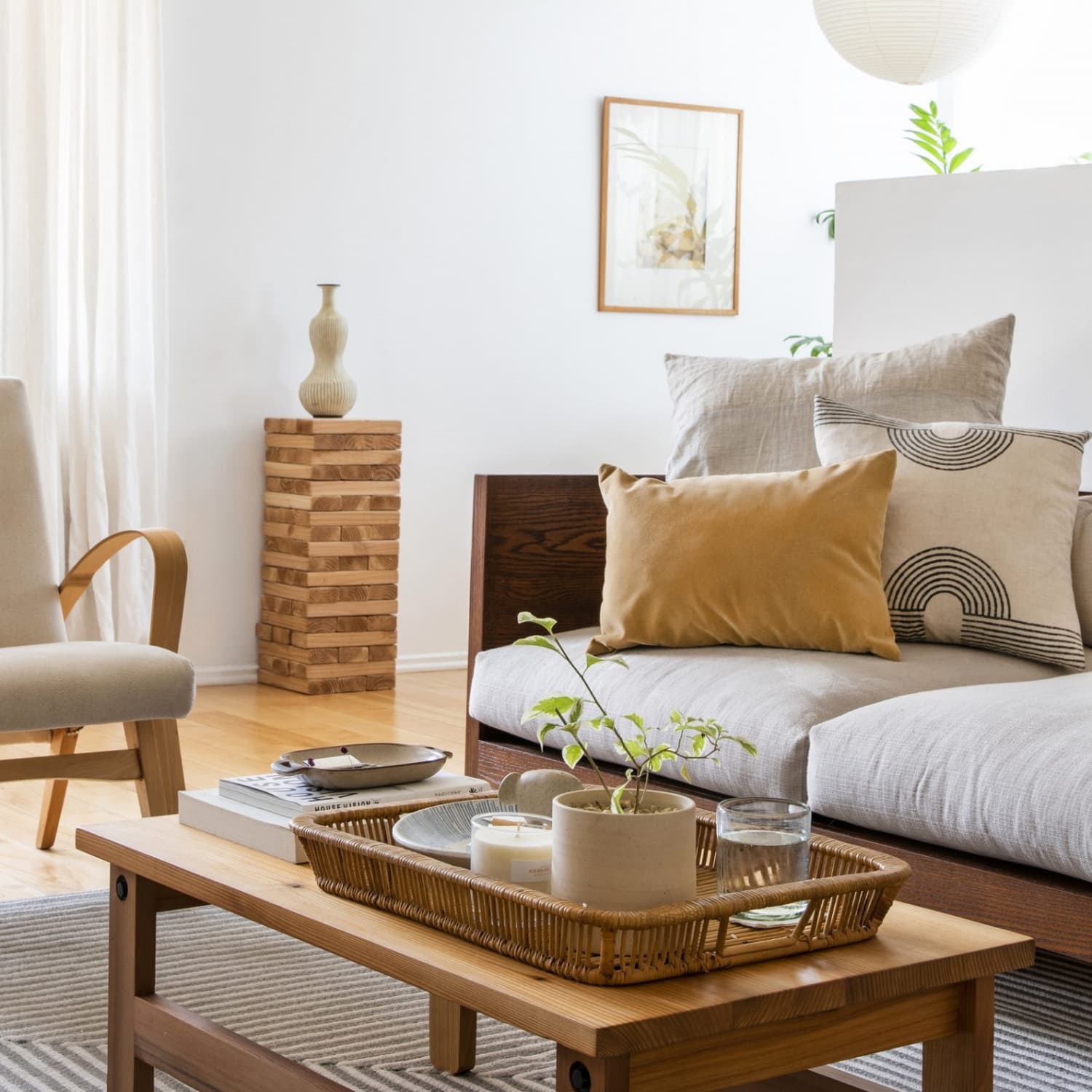 Giant Jenga DIY Side Table and Game Storage Idea | Apartment Therapy
