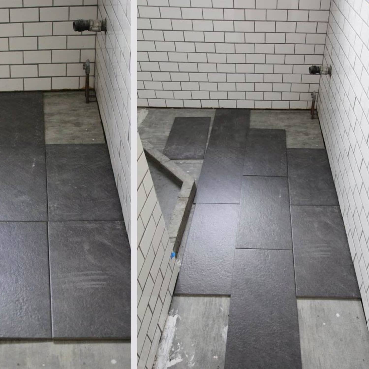 What S The Best Tile Layout For My Bathroom Straight Or
