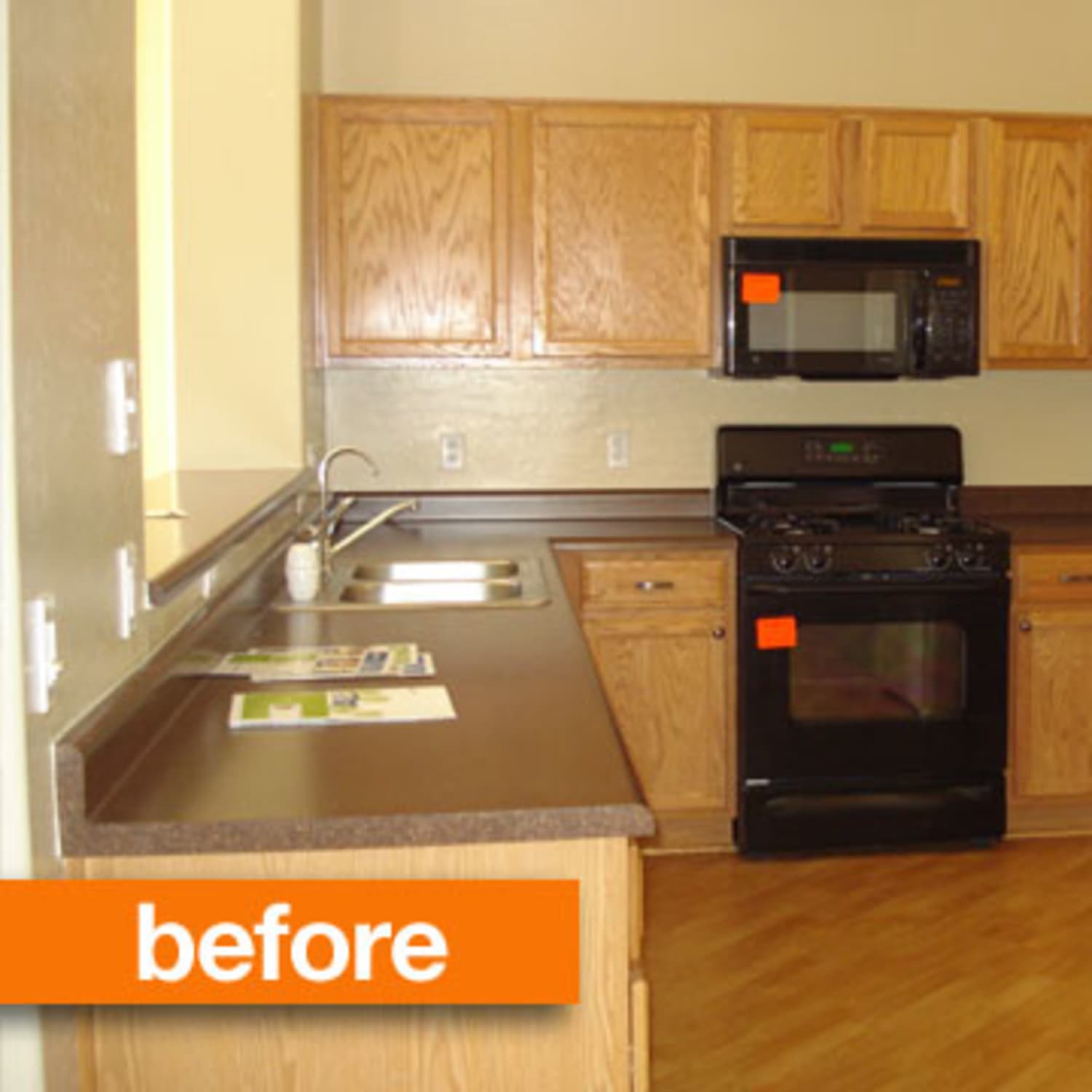 Before After Upgrading A Builder S Grade Kitchen Apartment Therapy