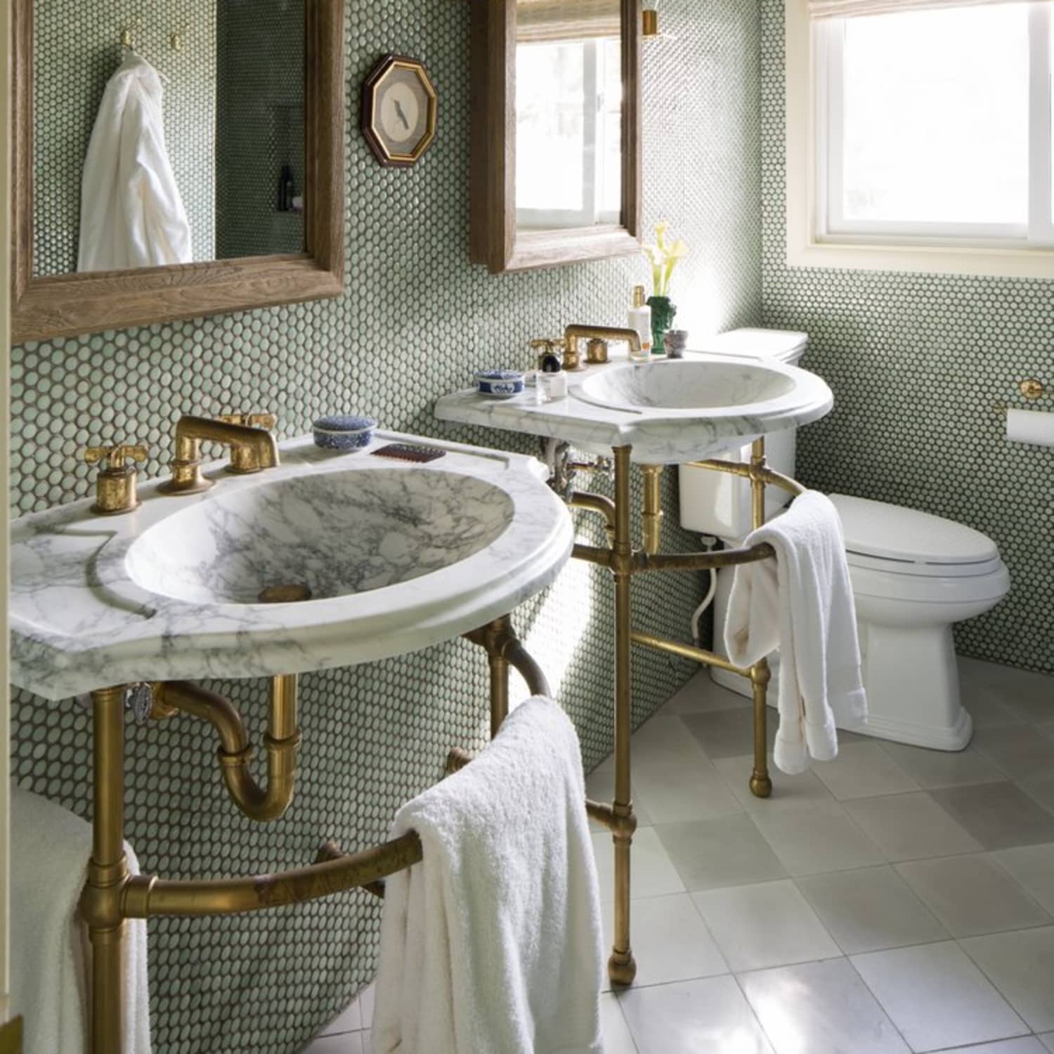 Bold, Unexpected Ways to Use Classic Round Penny Tiles ...