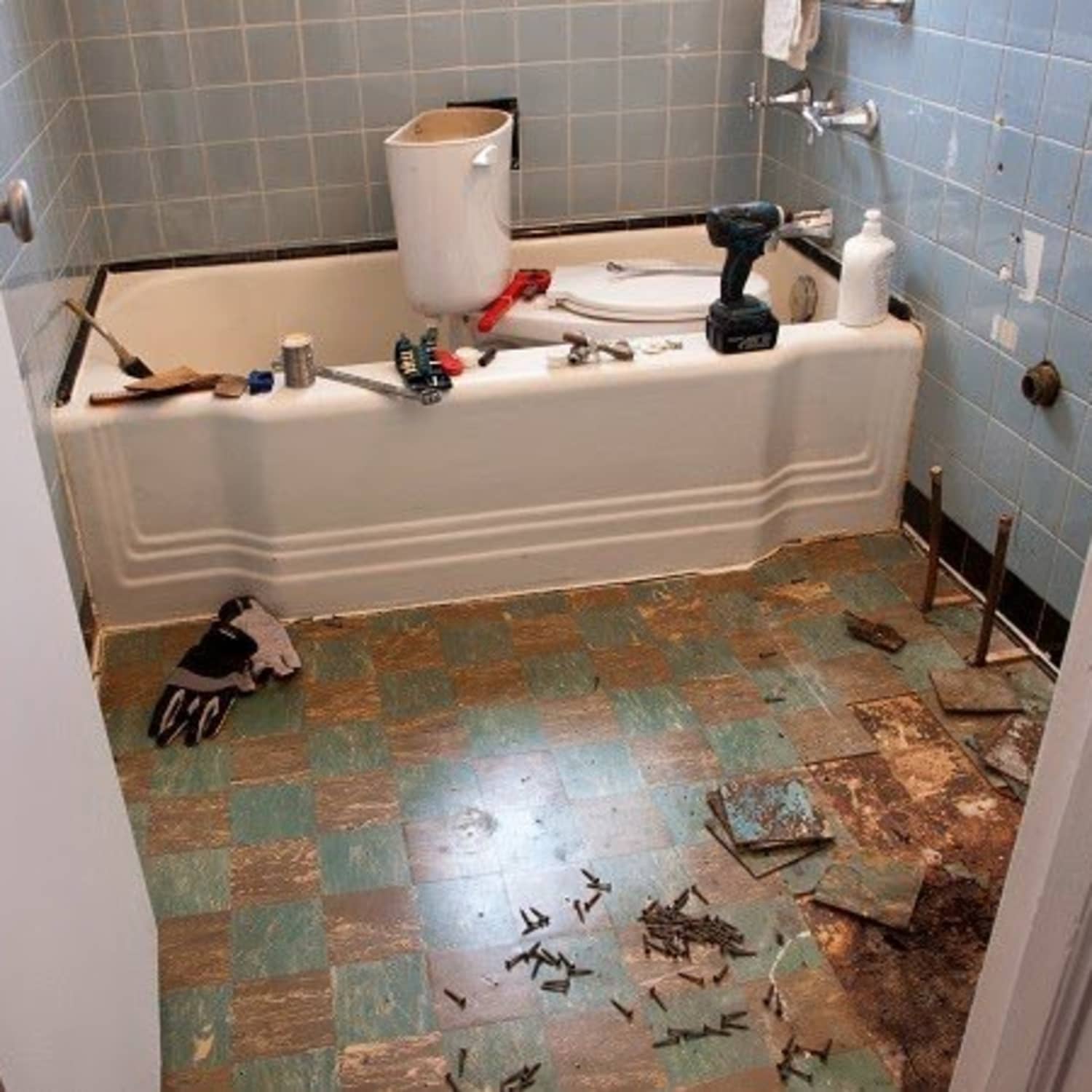The The Happy Accident Bathroom Makeover Apartment Therapy
