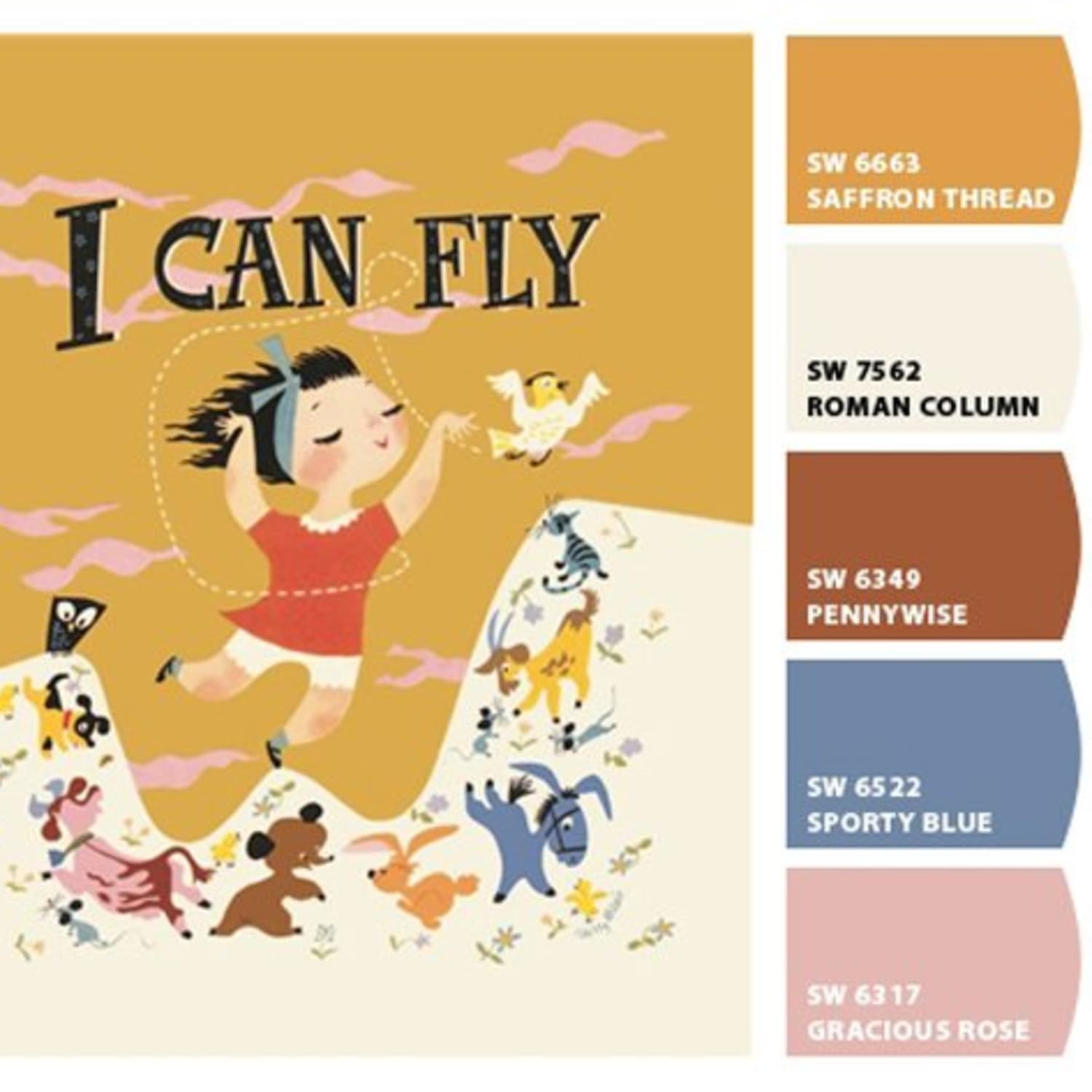Color Inspiration: 8 Kids Room Paint Palettes Based on Classic Children's  Books