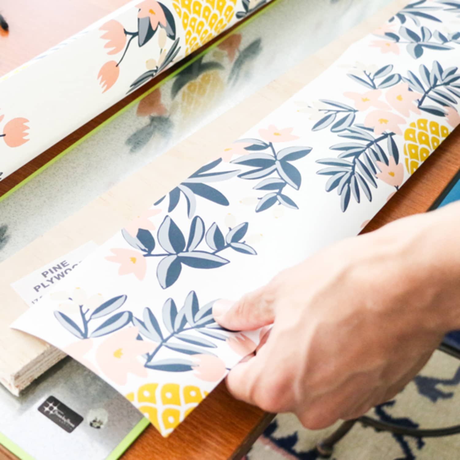 How To Temporarily Wallpaper Staircase Risers Apartment Therapy