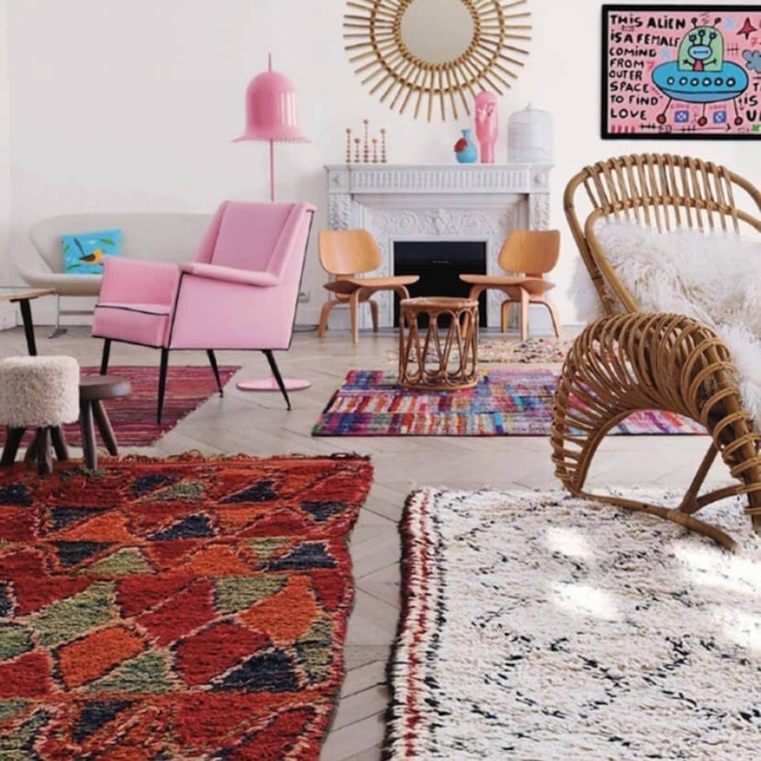 Geometric Area Rug Ideas and Living Room Rug Reveal