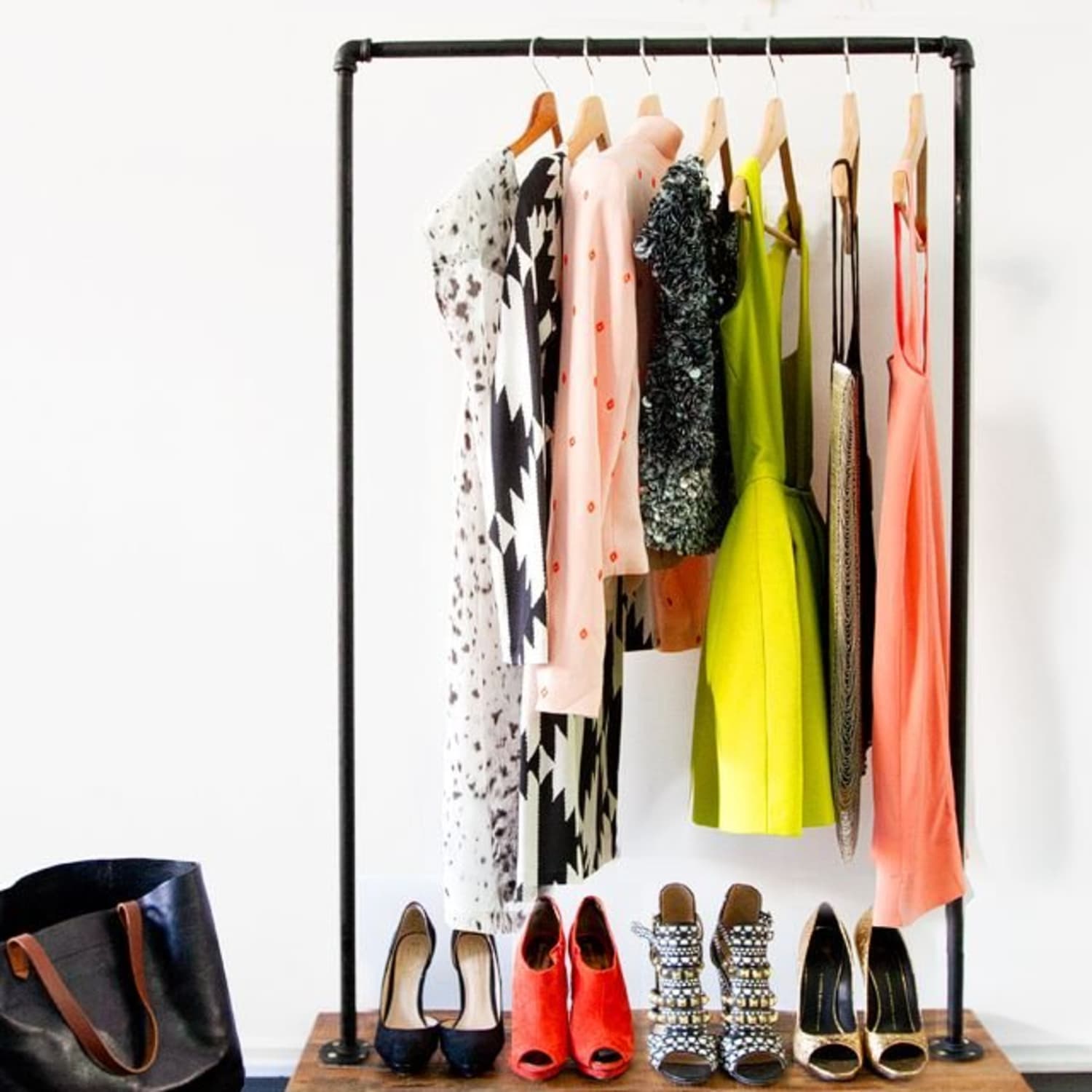 10 Stylish Diy Clothing Racks Apartment Therapy