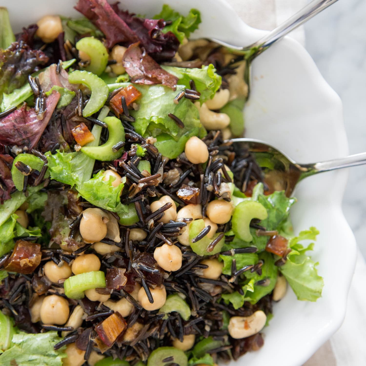Recipe Wild Rice And Mixed Greens Salad Kitchn