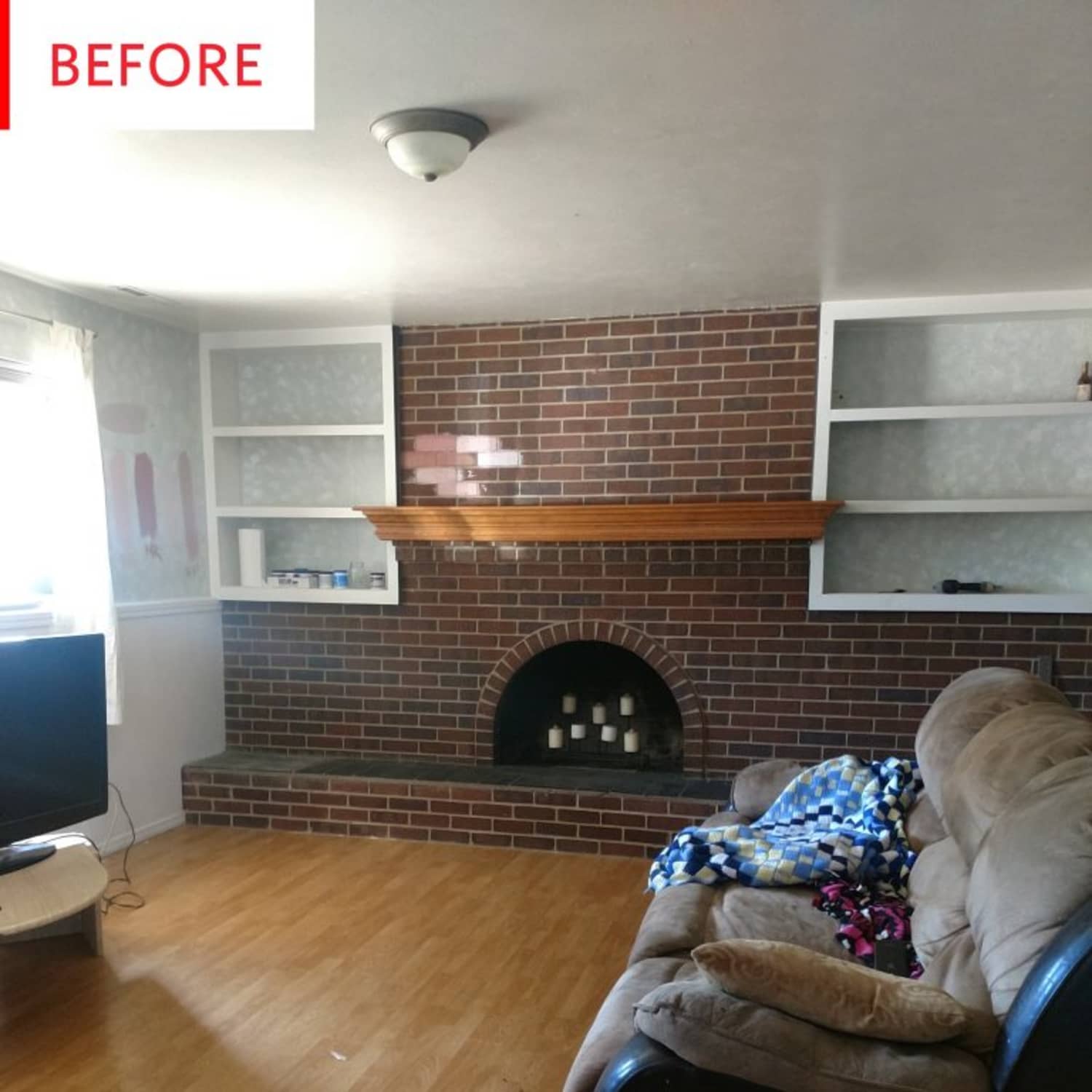 Before And After Split Level Basement 70s Makeover Apartment Therapy