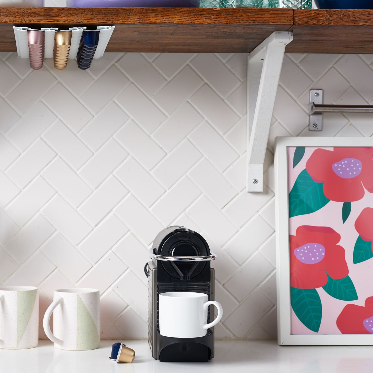 Diy K Cup Storage Nespresso Pod Dispenser Hack Apartment Therapy