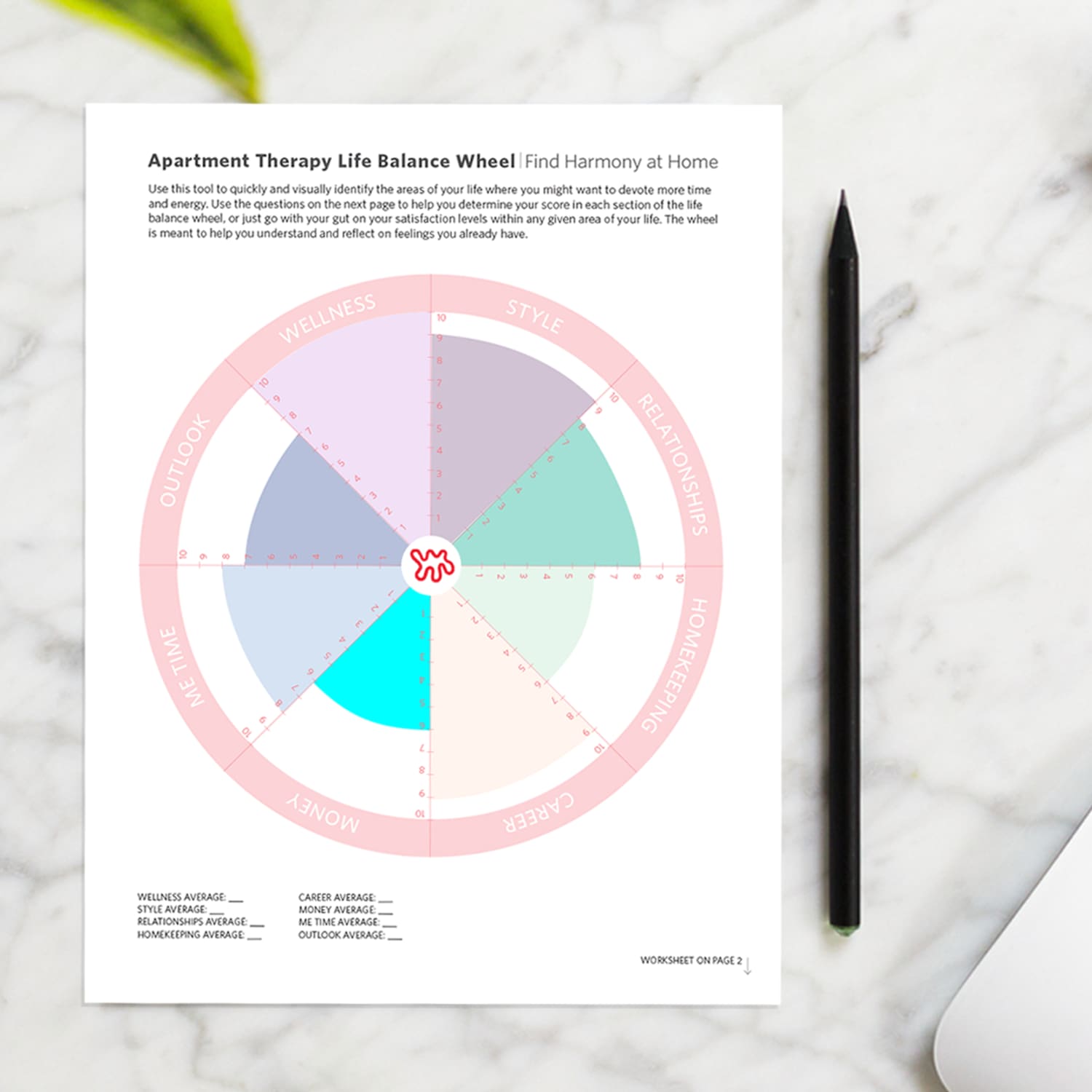 the life balance wheel a printable