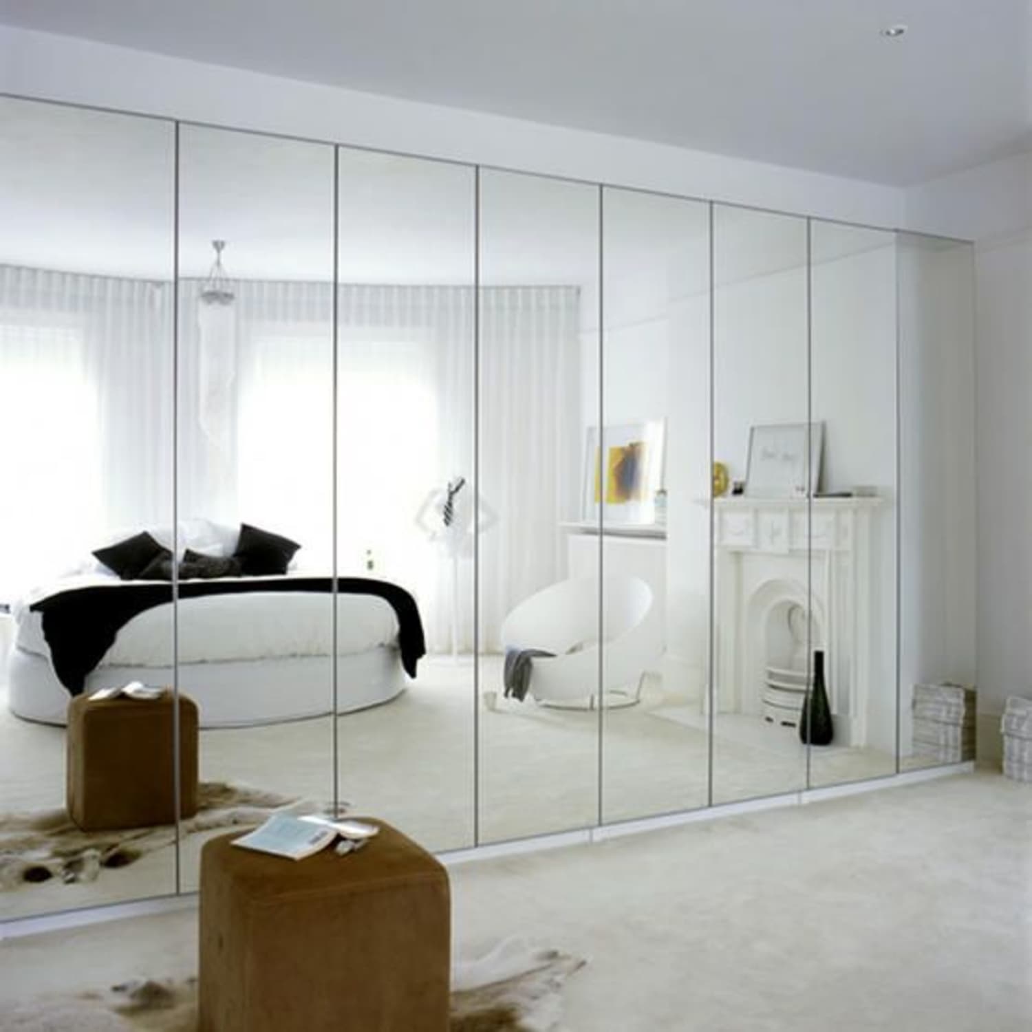 Plagued With Dated Mirrored Walls? 5 Design Ideas to Make Them Work