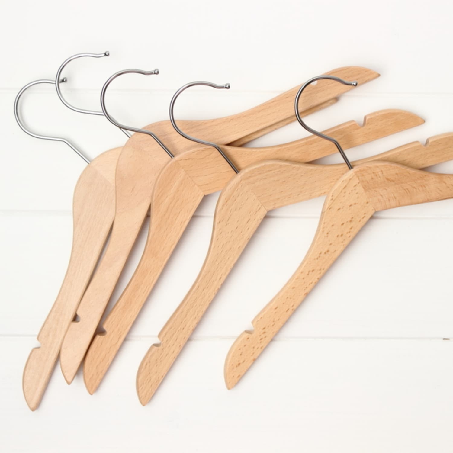 Slim Wood Hangers - Bamboo Wood Hangers