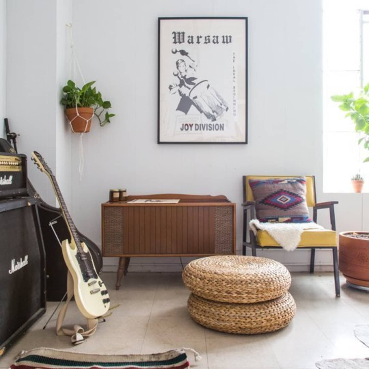 Versatile Style Spotting Ikea S Woven Pouf Alseda Everywhere Apartment Therapy
