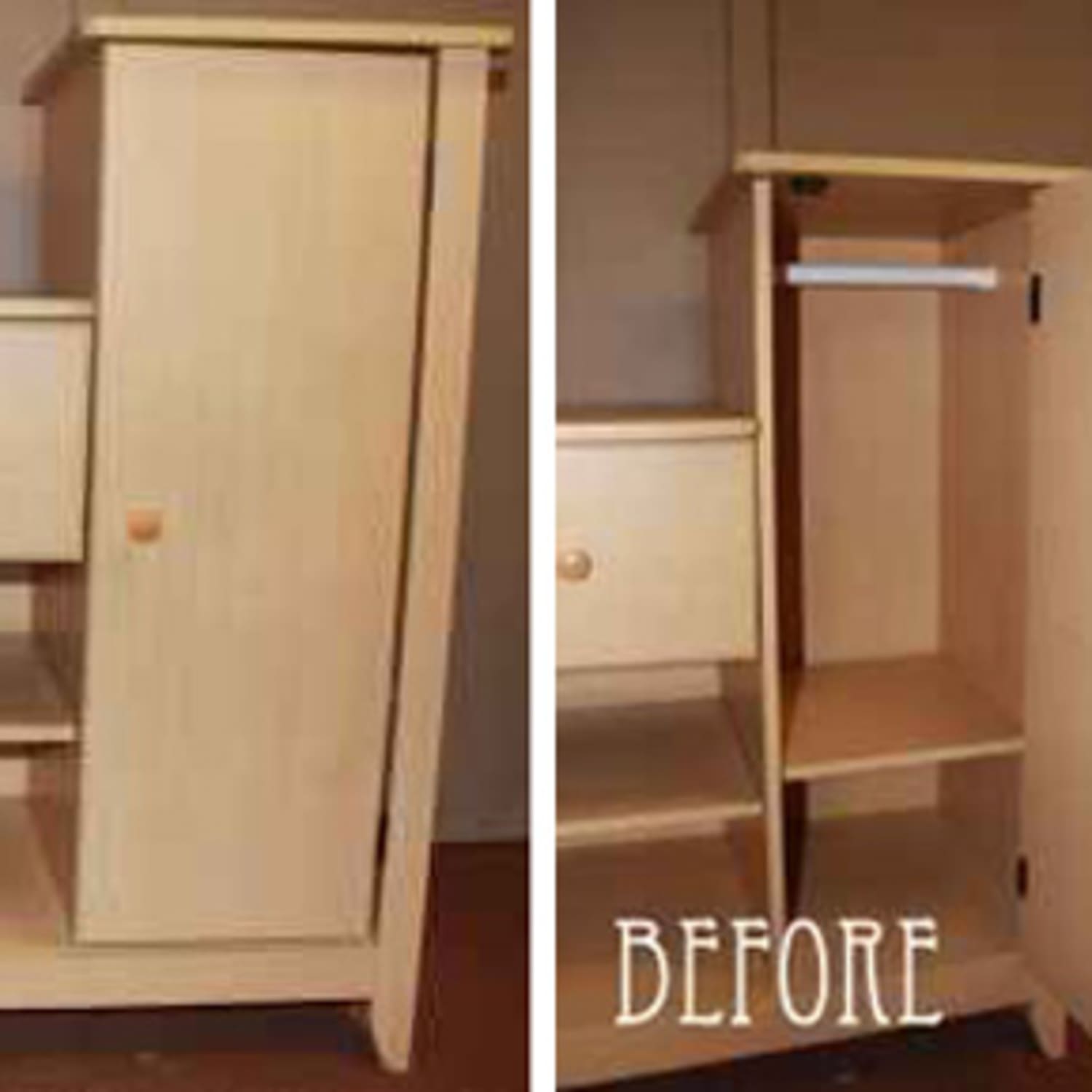 wardrobe with changing table