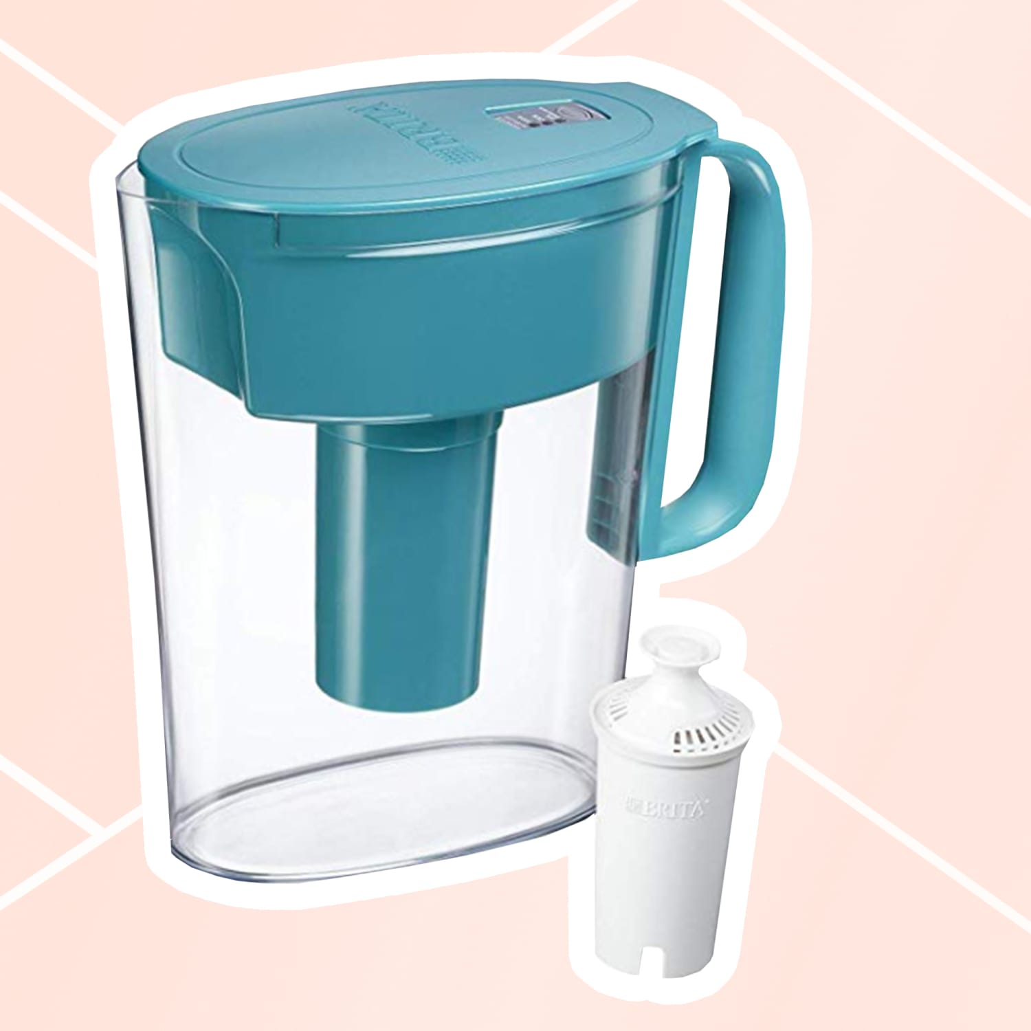 White Small Water Filter Pitcher Membrane Solutions 5 Cup Mini Size Jug Fast Filter and Pour for Fridge NSF Certified