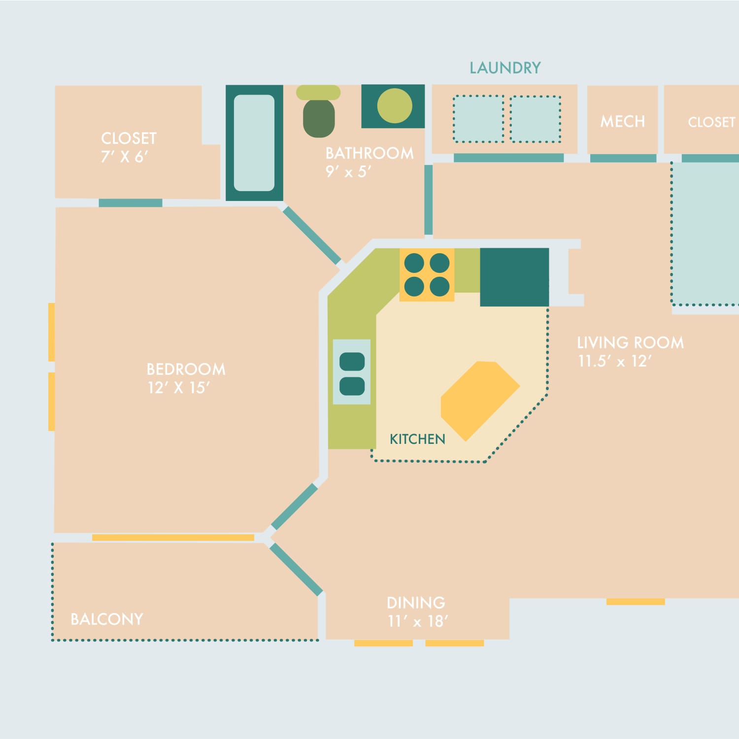 awkward living room layout