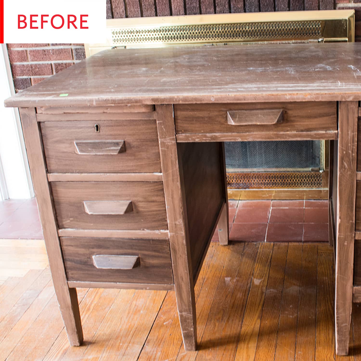 Vintage Desk Pottery Barn Makeover Before After Photos Apartment