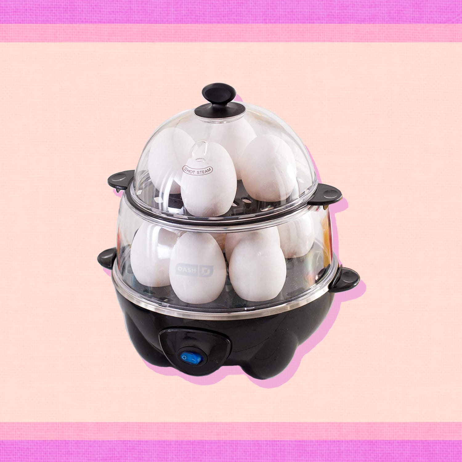 Dash Deluxe Egg Cooker for Hard Boiled, Poached, Scrambled Eggs