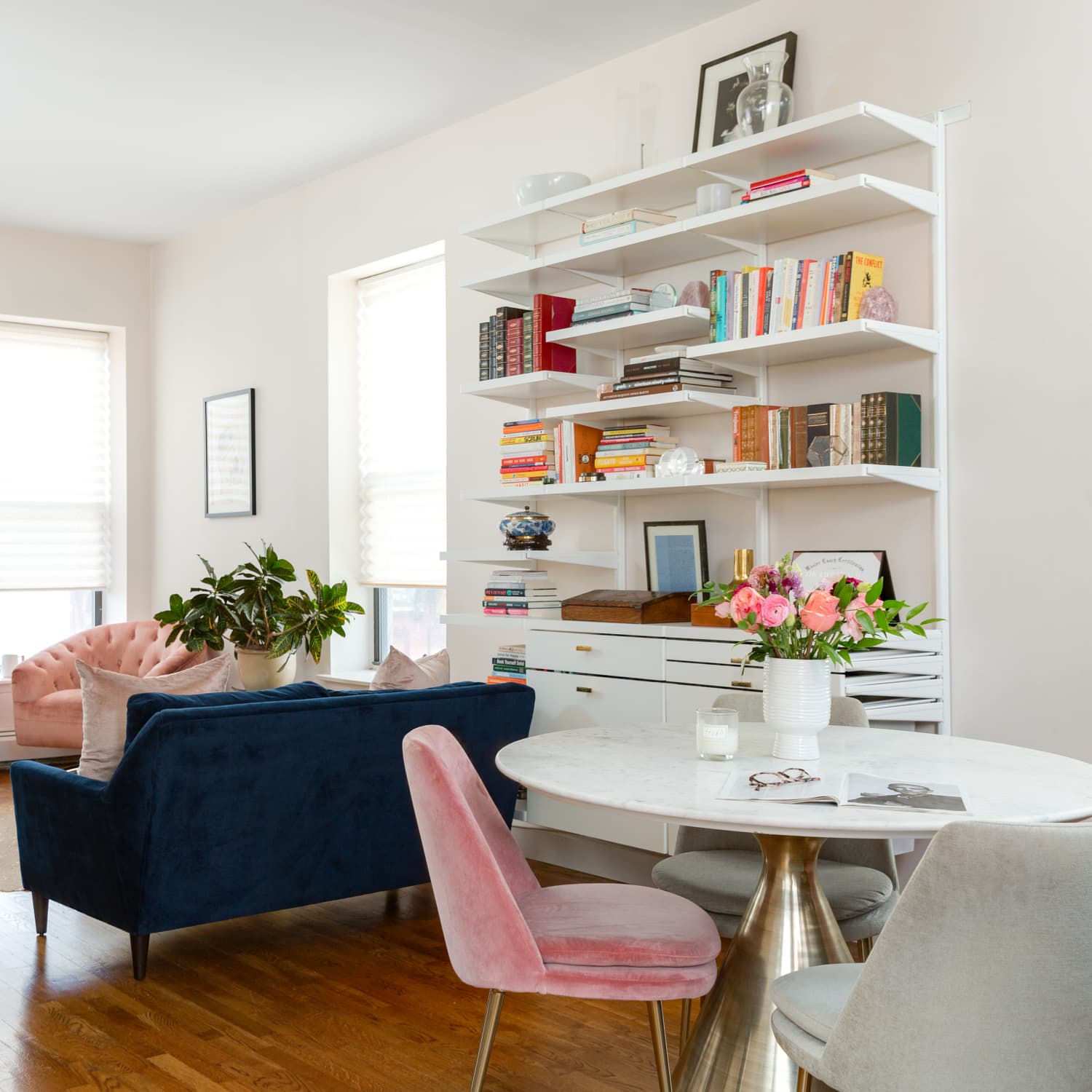 How To Fit A Bookcase Into A Small Living Room Apartment Therapy
