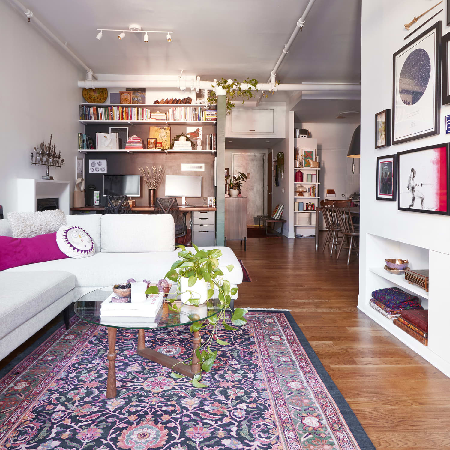 See Why a Shelf Behind a Sofa Is Great for Hiding Clutter | Apartment  Therapy, image size:1500x1500