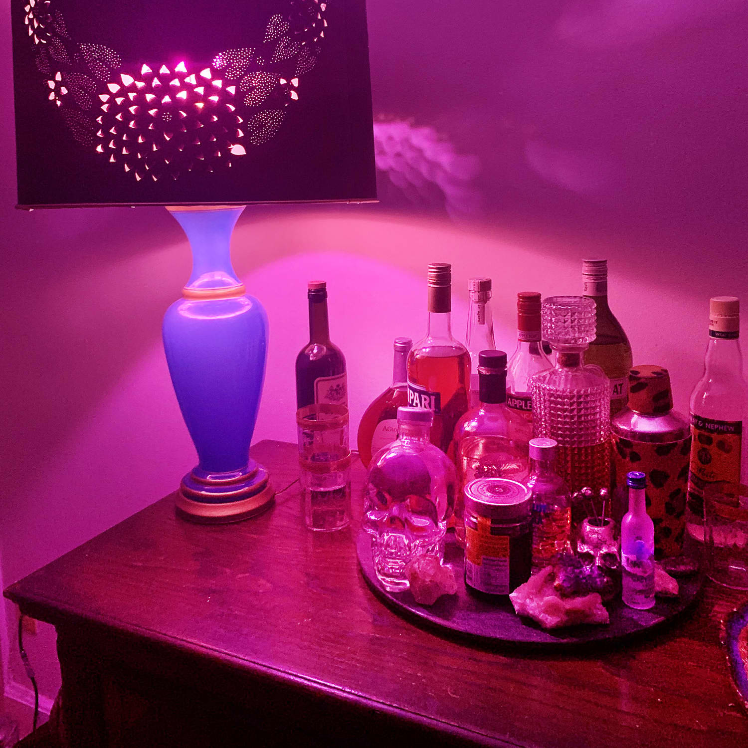 Adding Pink Lightbulbs to My Living Room Gave Me a Better Sleep Routine |  Apartment Therapy