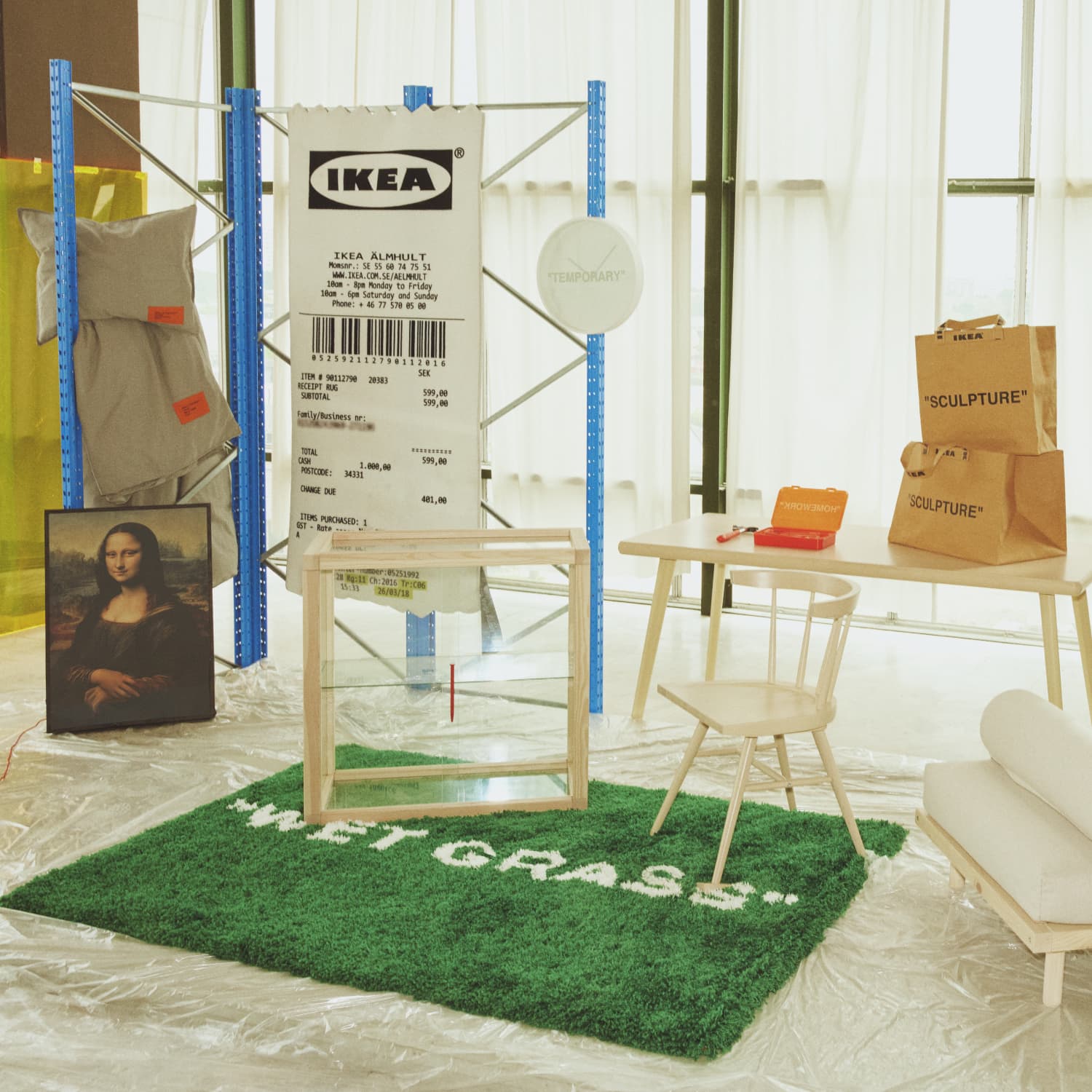 virgil abloh's IKEA collection will include a mona lisa lightbox