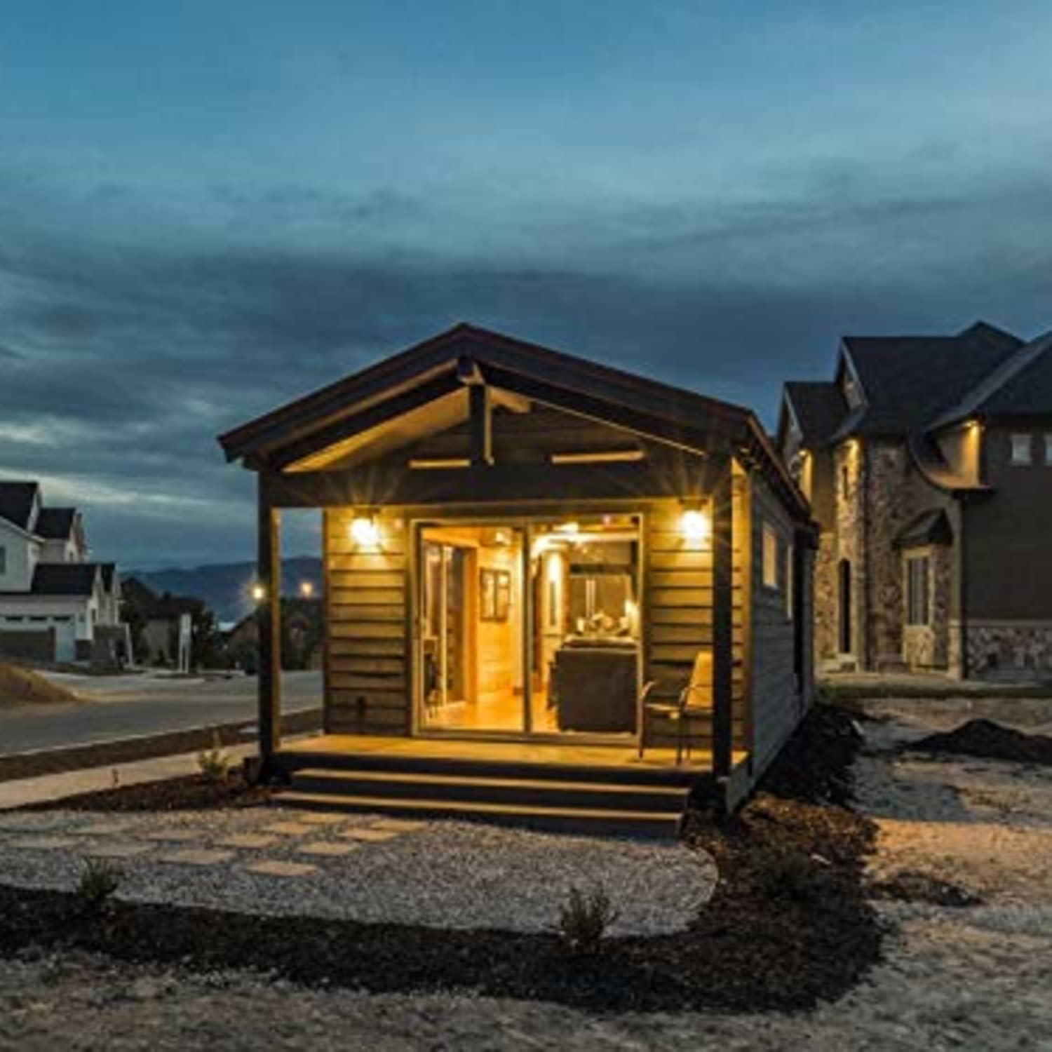 Amazon Prefab Cabin Loft Sleeps Seven Apartment Therapy
