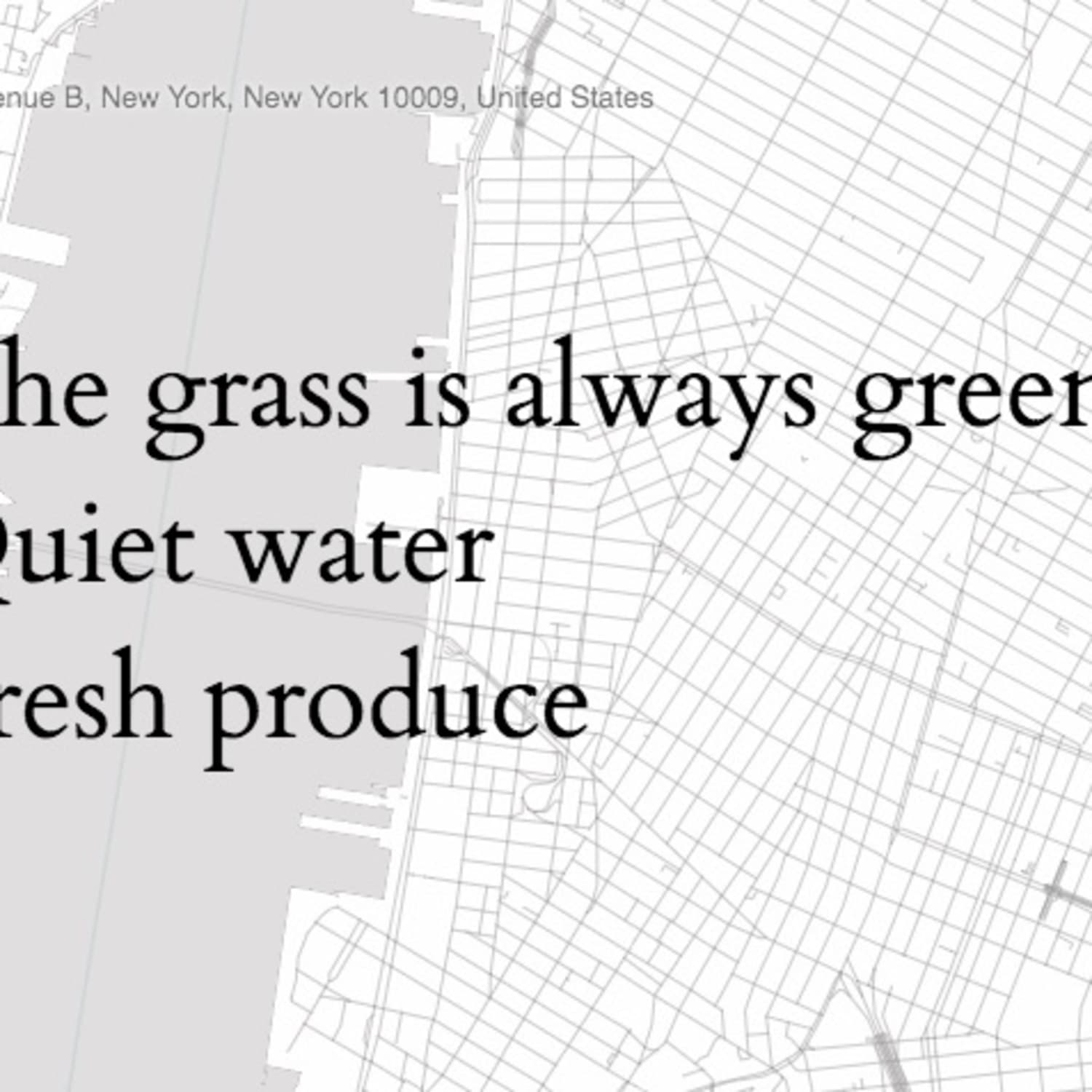 Openstreetmap Haiku Generator Apartment Therapy