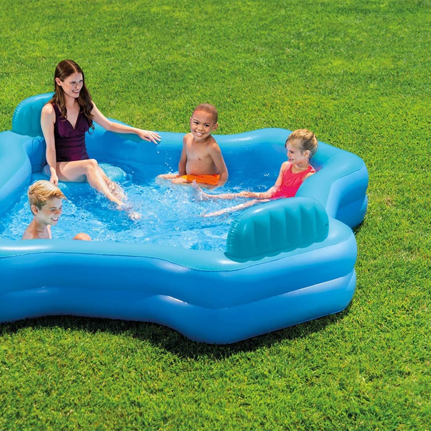 inflatable pool in living room