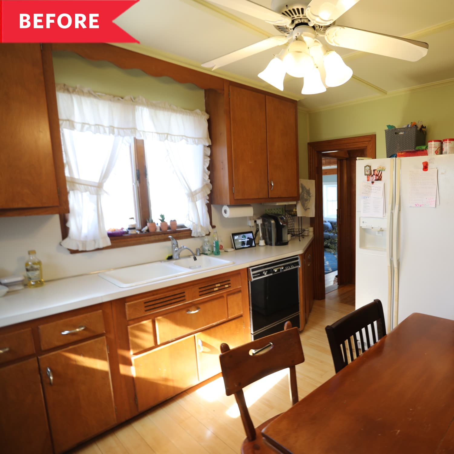 HGTV Farmhouse Fixer Aqua Kitchen Renovation | Apartment Therapy