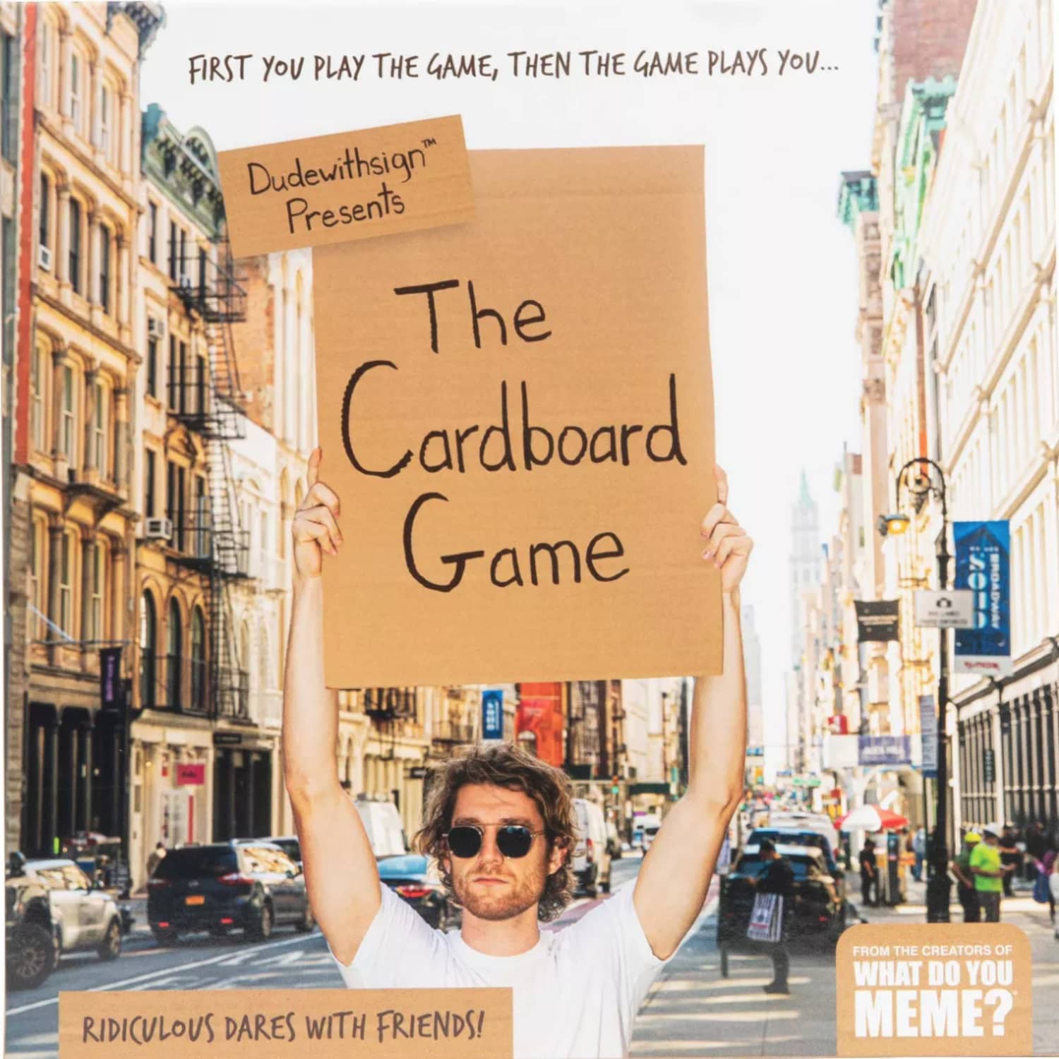 Dude with Sign: the Cardboard Game – Adult Party Game by What Do You Meme?  Card Game Full of Ridiculous Dares 