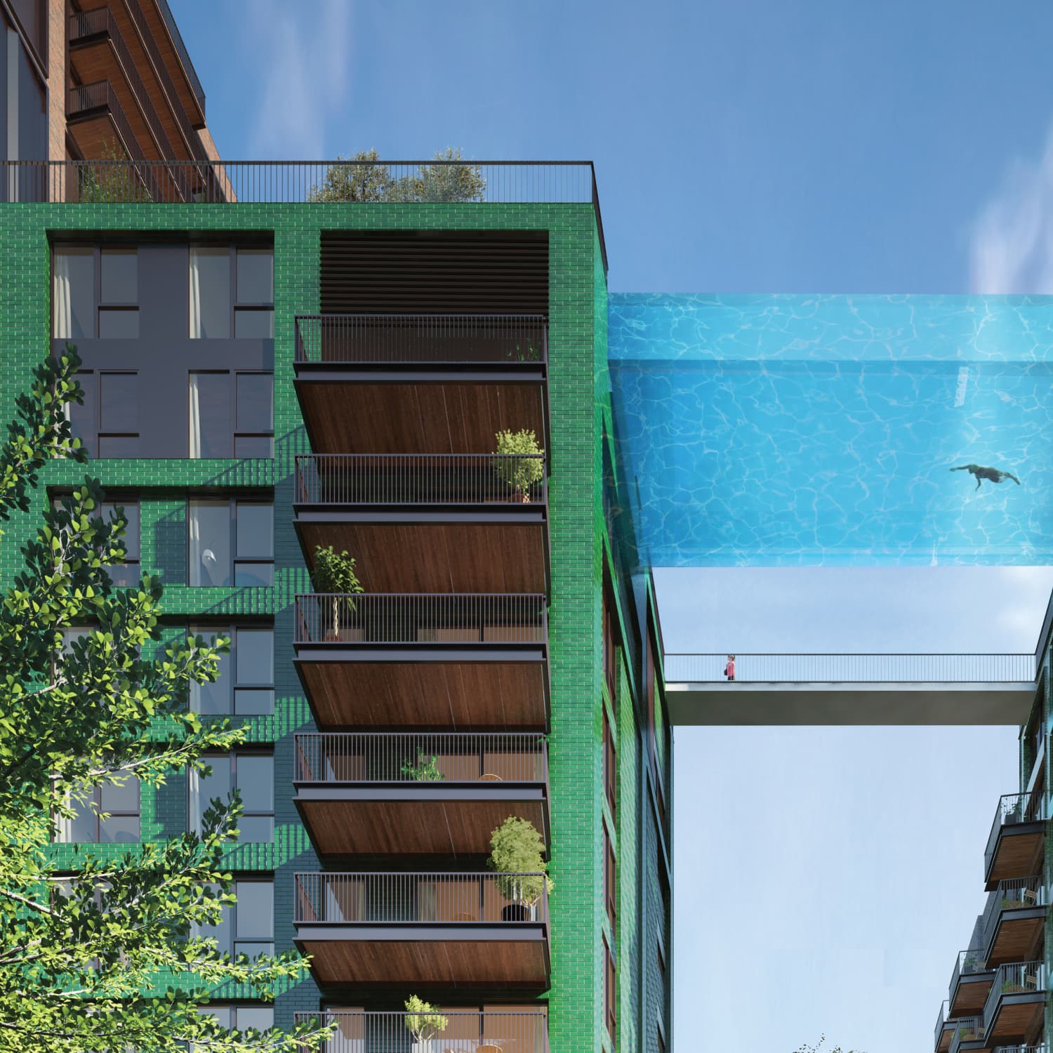 The Completely Clear Floating Sky Pool Opens In London This Month Apartment Therapy