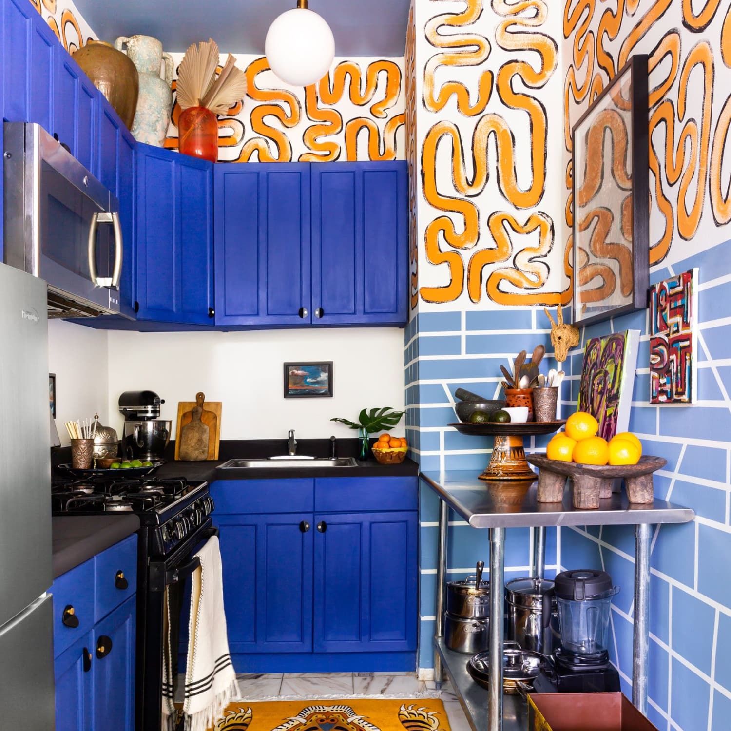 This Designer's New York City Rental Kitchen Makeover Was Inspired By  Lisbon | Apartment Therapy, image size:1500x1500