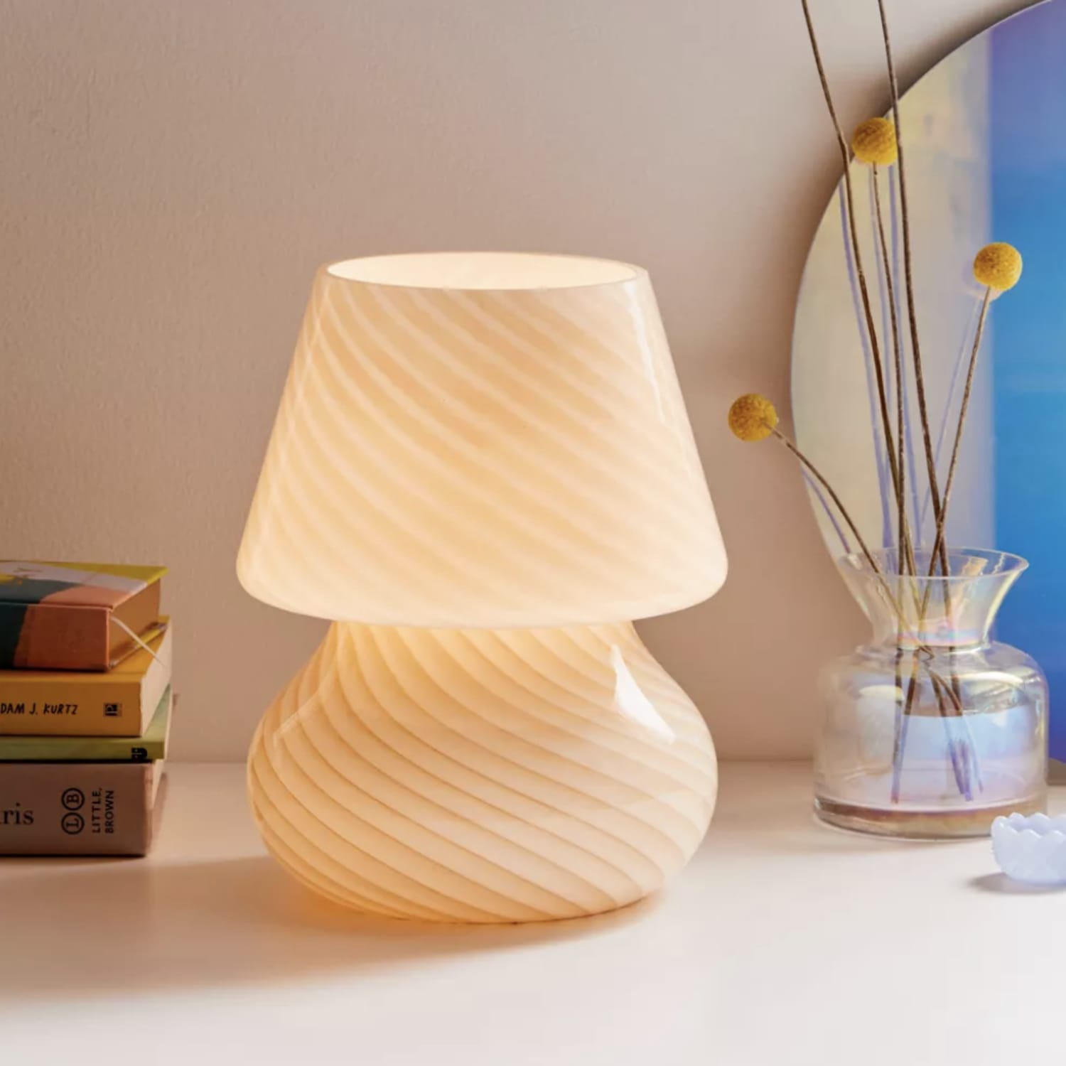 pix Vintage Murano Mushroom Lamp murano glass mushroom lamp trend