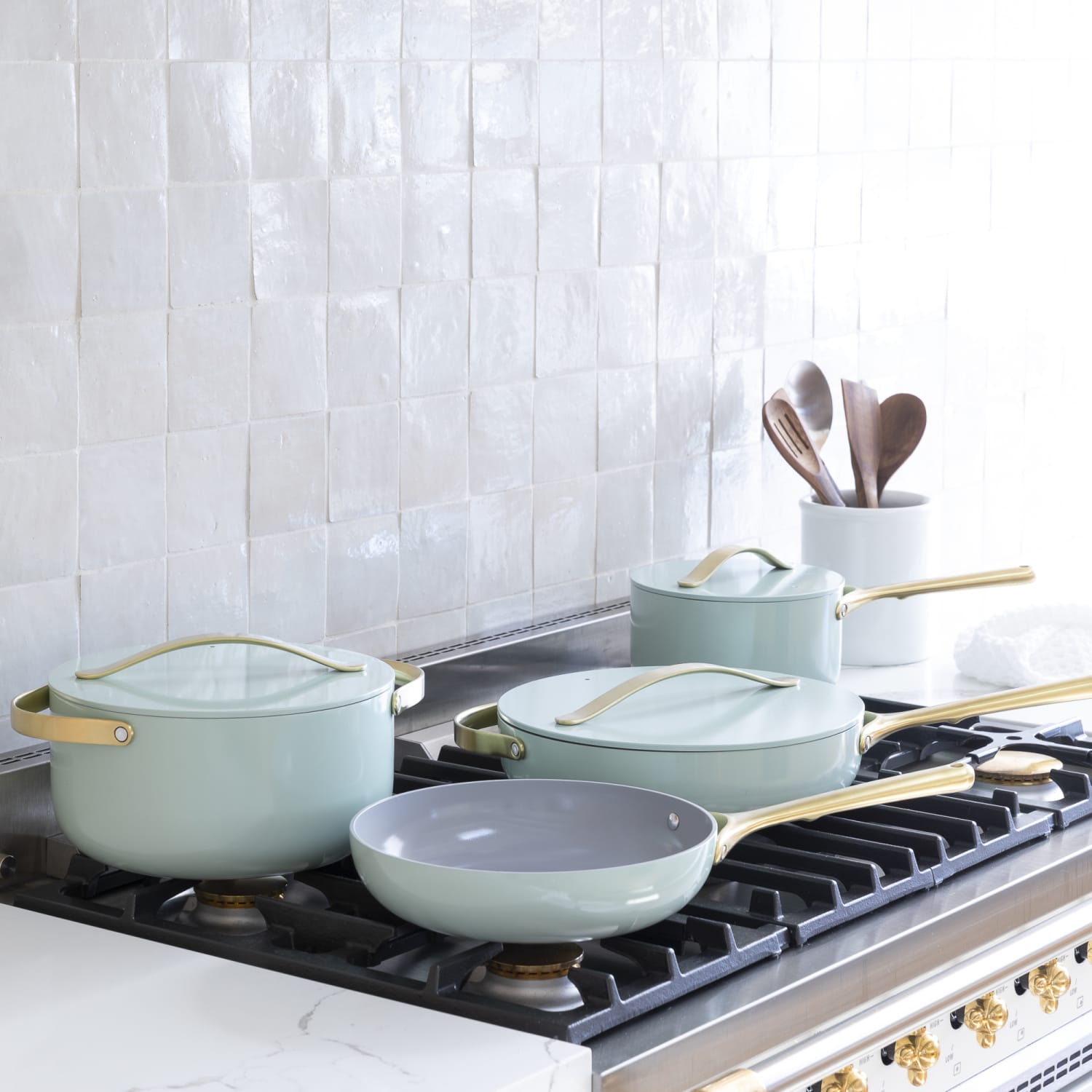 Caraway Home Navy Blue Non-Stick Ceramic Frying Pan + Reviews