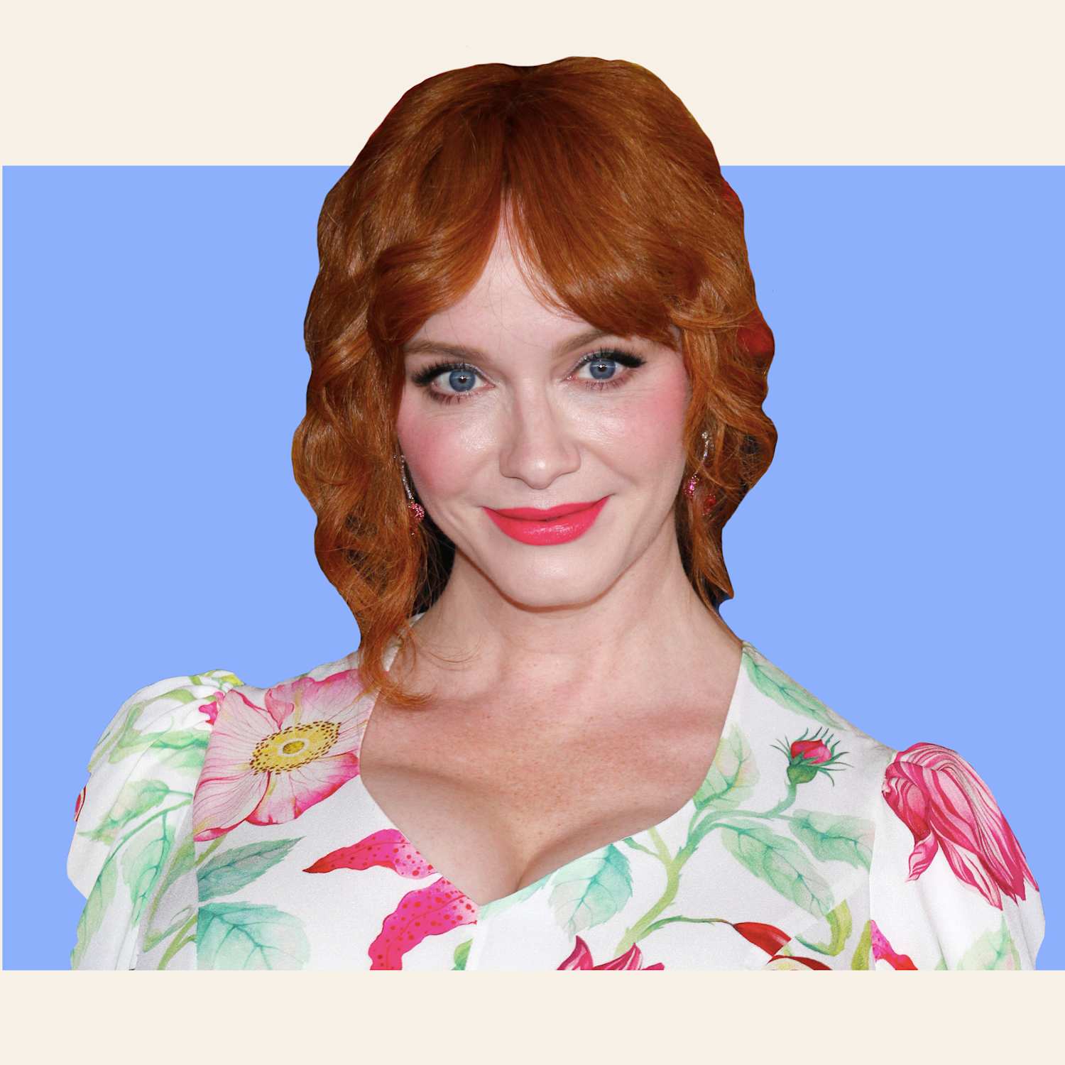 christina hendricks pink dress Christina Hendricks