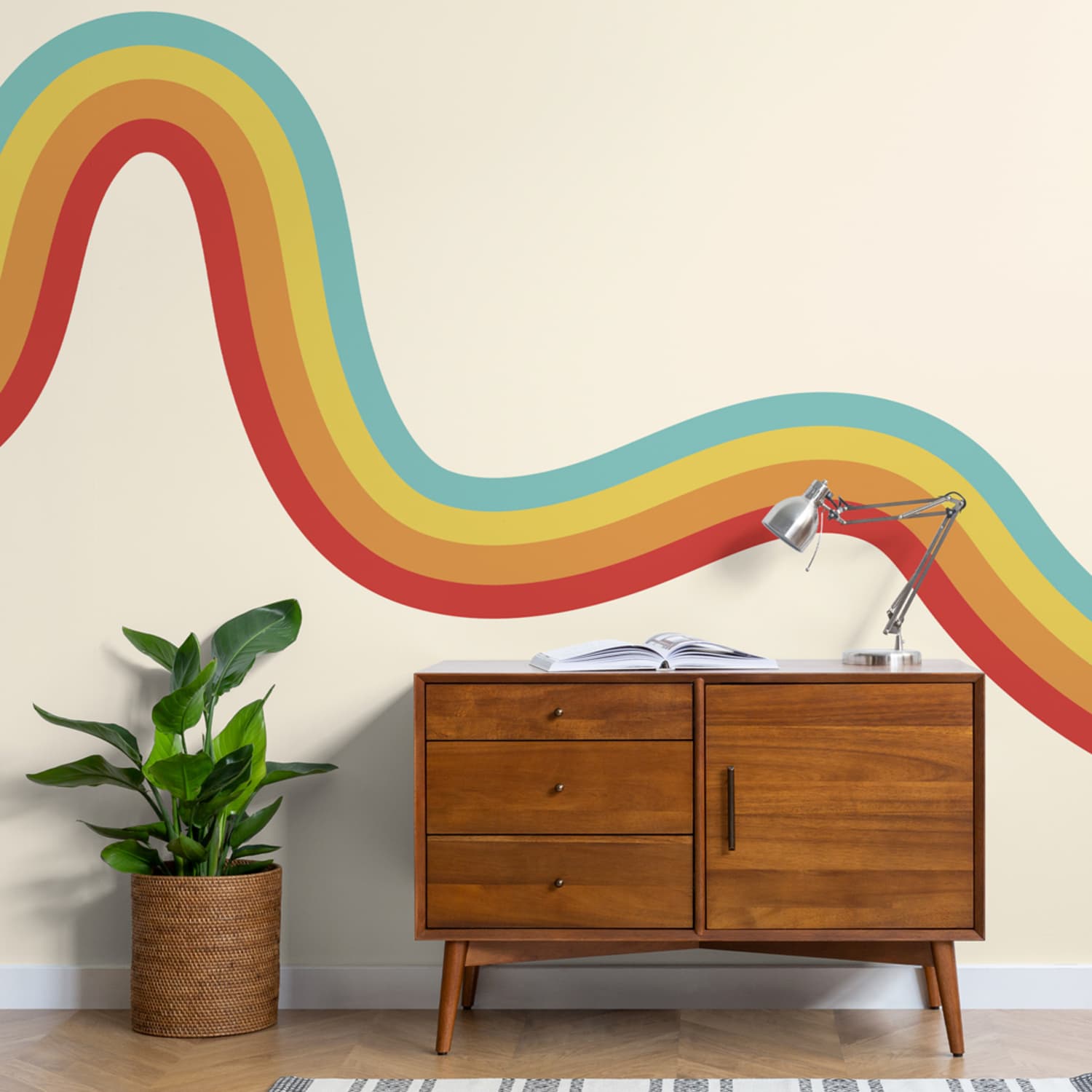70S Wall Art Lines - Delicate-Cloudlet