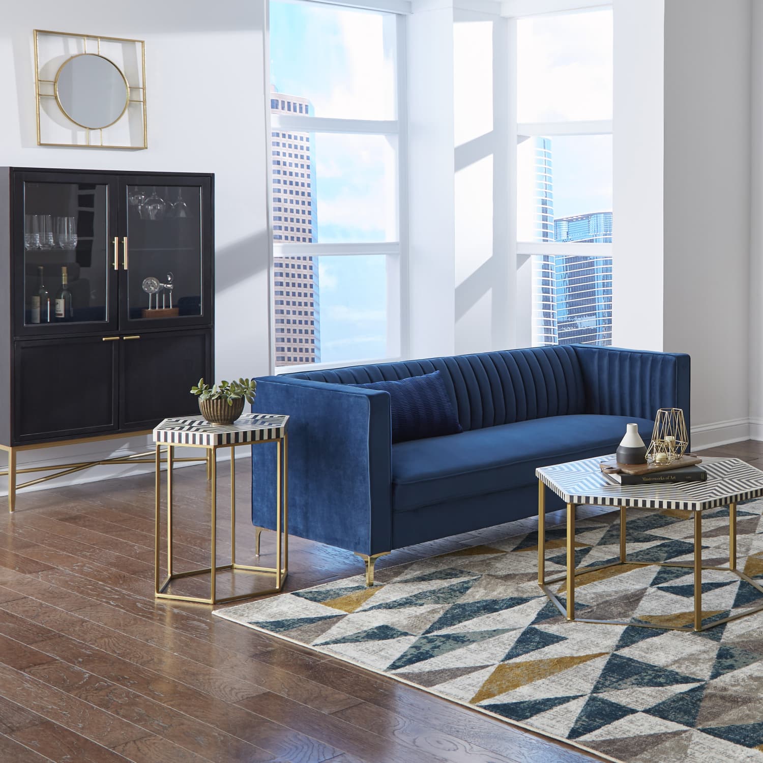 Wayfair blue shop coffee table