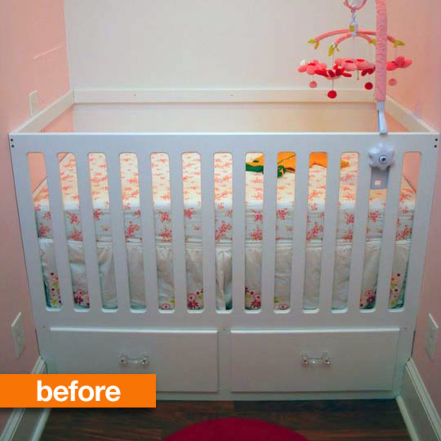 Before After DIY Crib Turned Toddler Bed Turned Crib Again Apartment Therapy