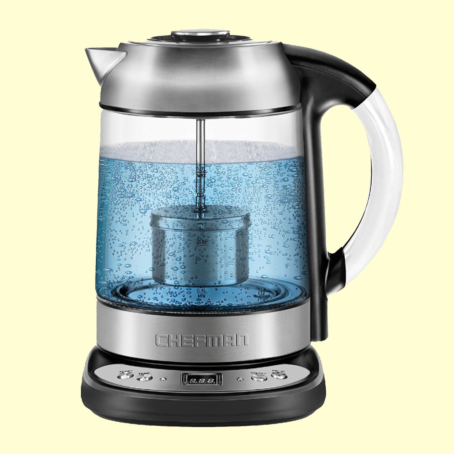 Chefman electric glass digital tea kettle clearance