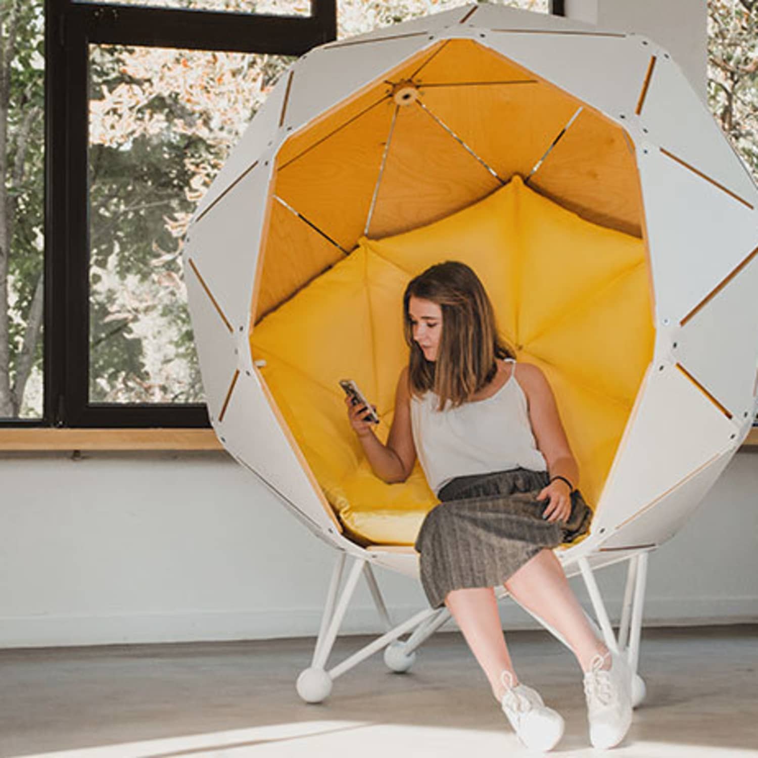 Pod chair sales with cover
