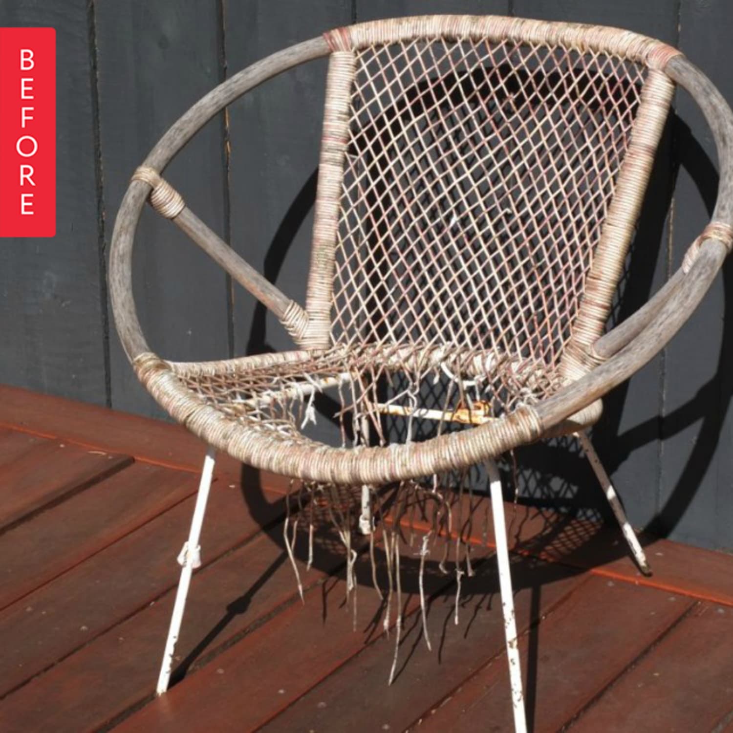 Rattan saucer best sale chair