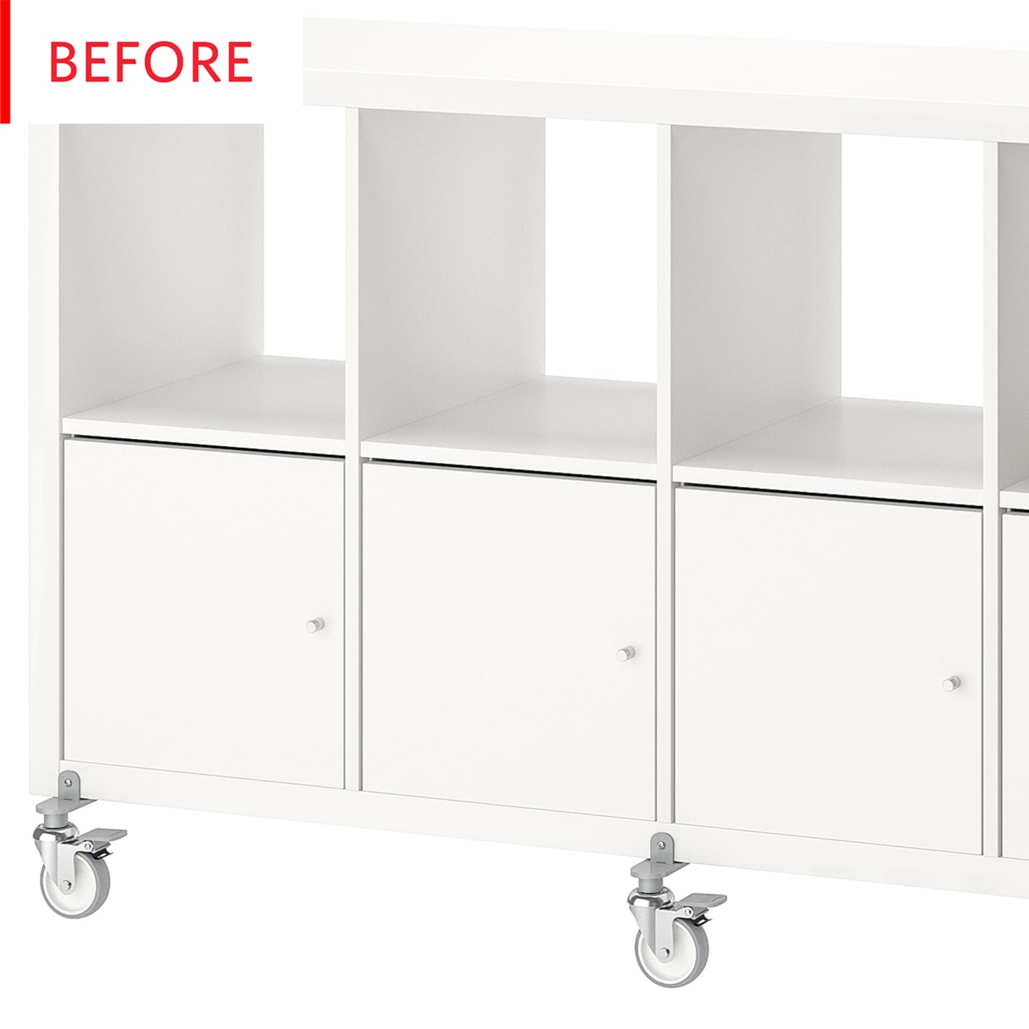 Casters for sales ikea kallax