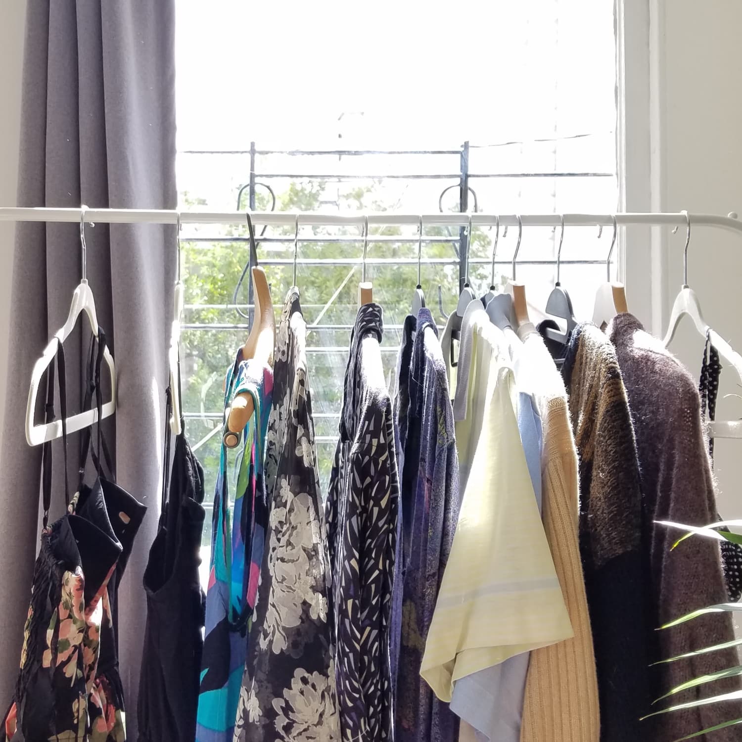 IKEA Clothing Rack Storage Solution Idea Apartment Therapy