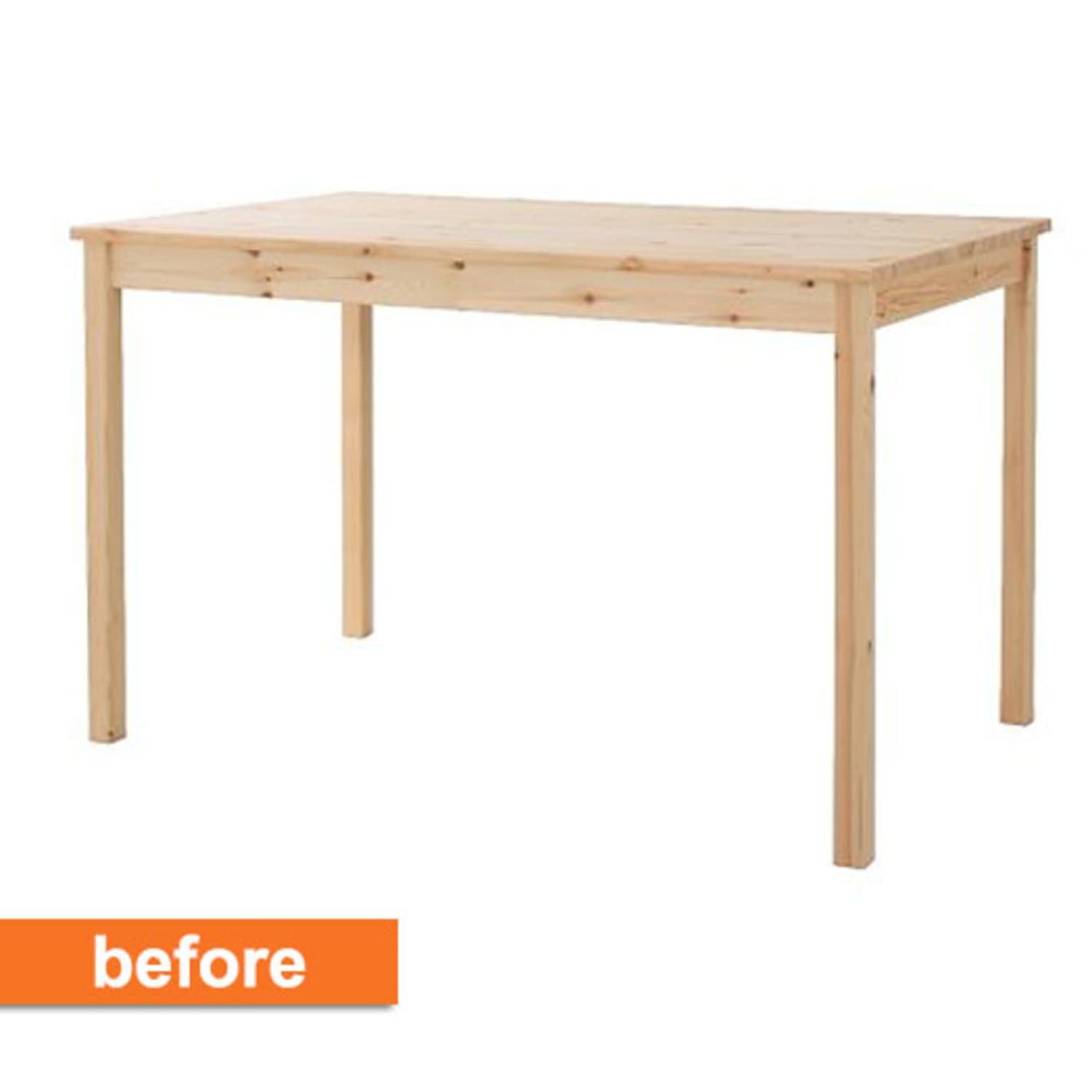 Before After From IKEA Dining Table to Chic Desk Apartment Therapy