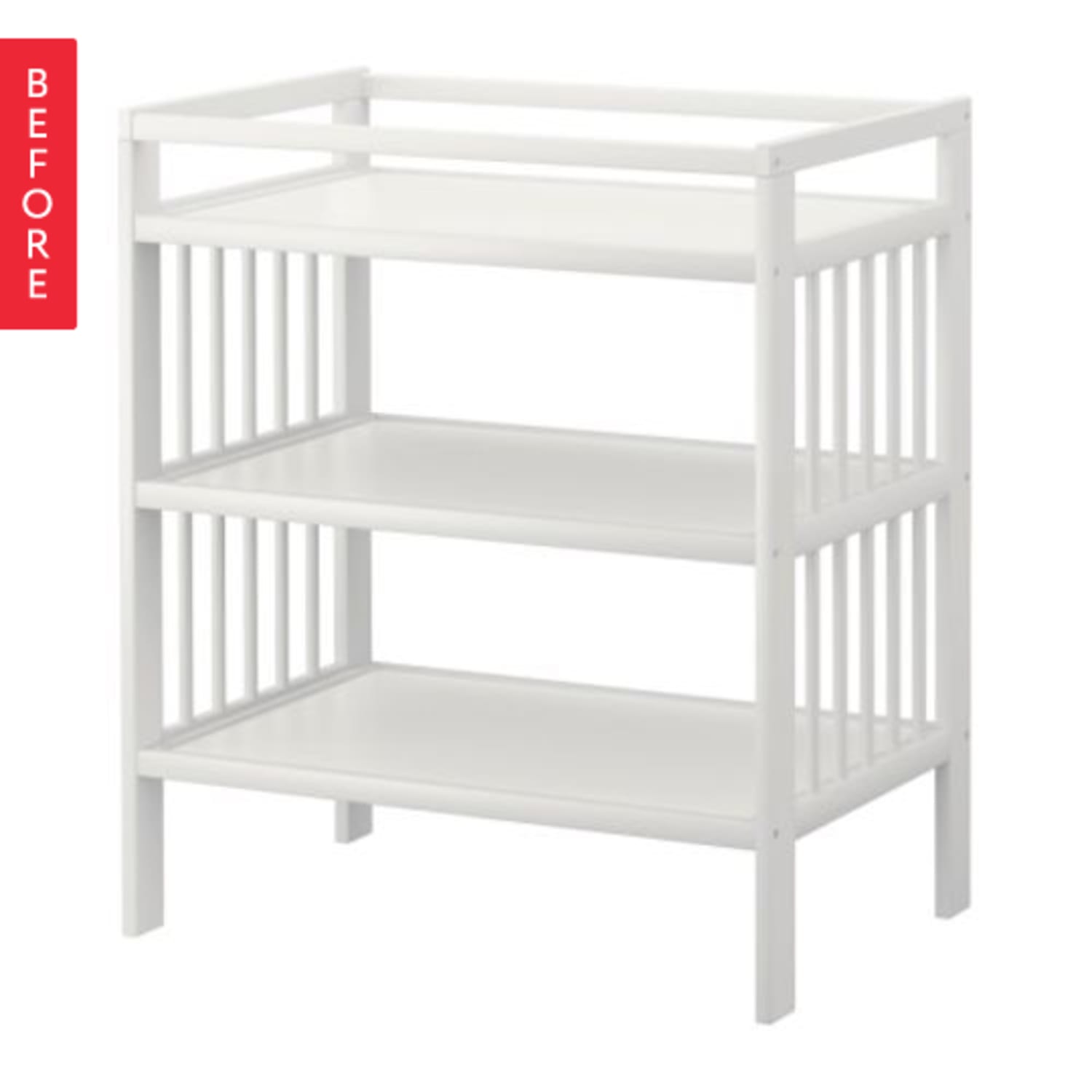 Before After Plain Jane Changing Table Gets a Quick Easy