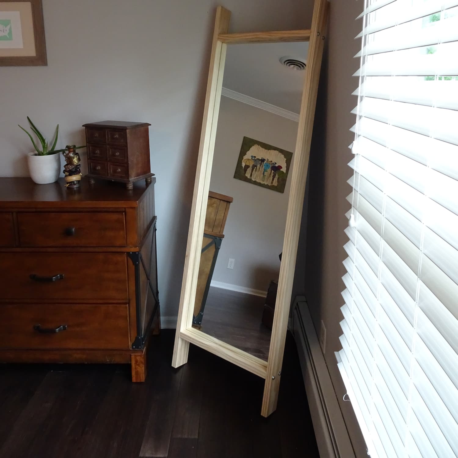 Diy standing mirror top