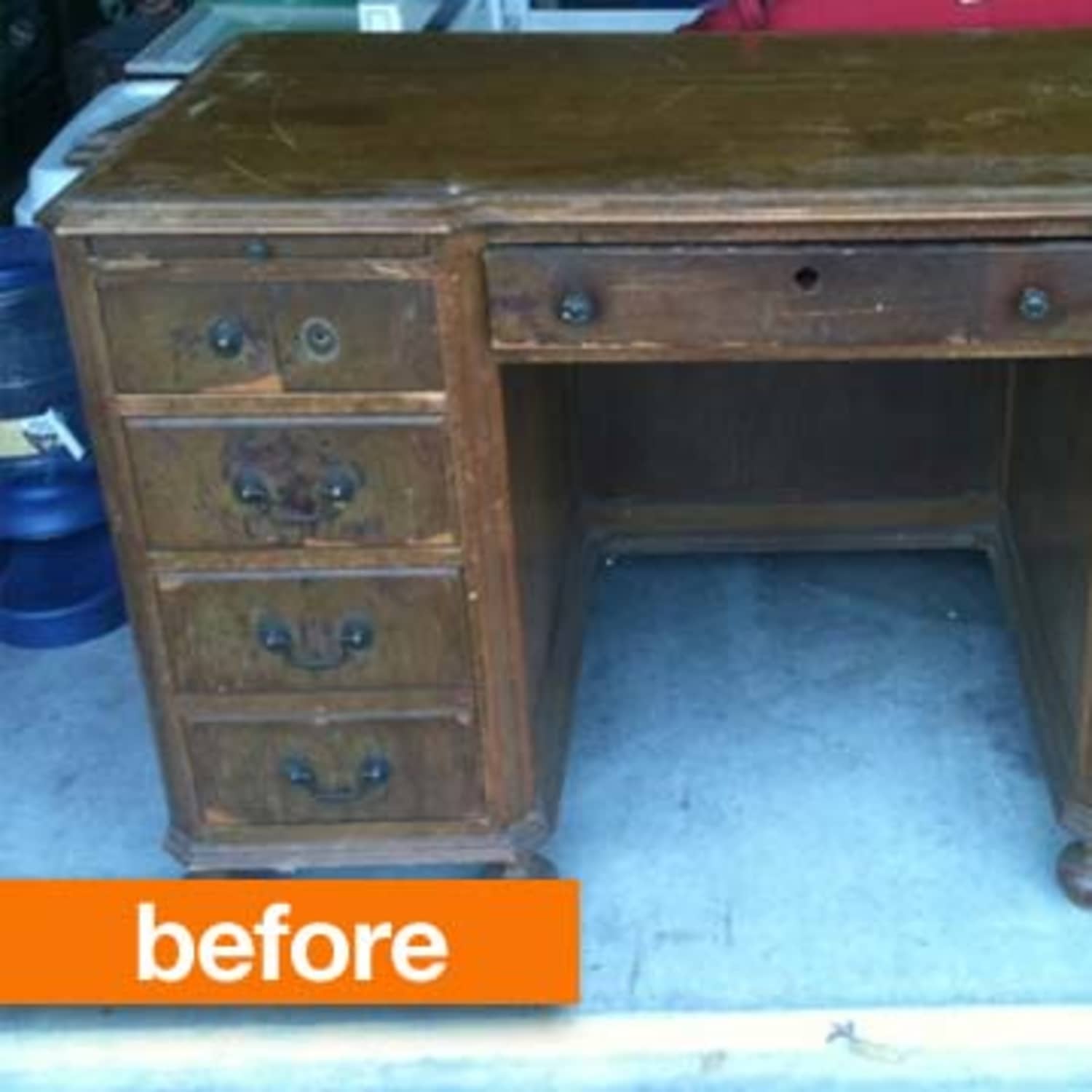 Отреставрировать старый письменный стол