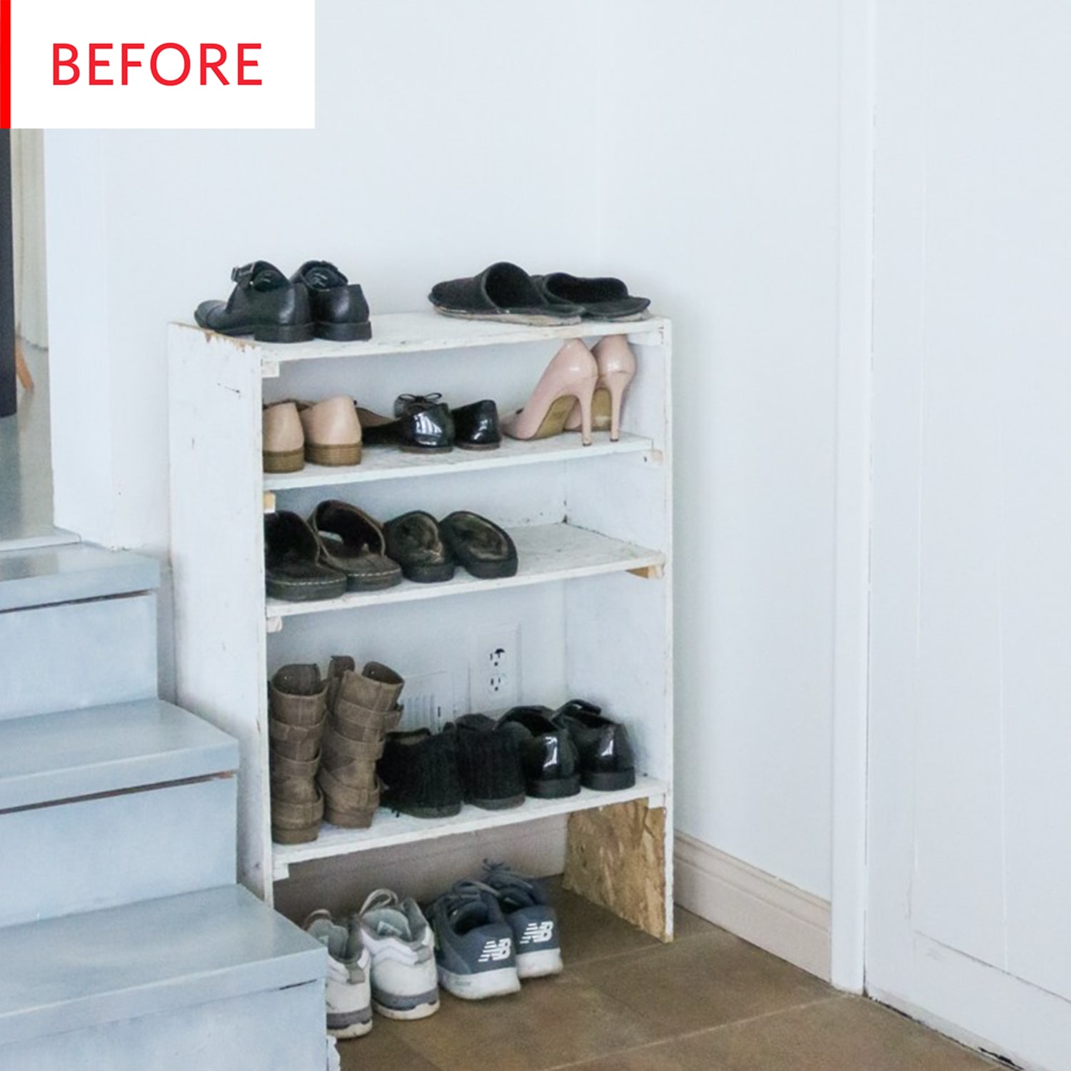 Shoe Storage Ideas Entryway Before After Apartment Therapy